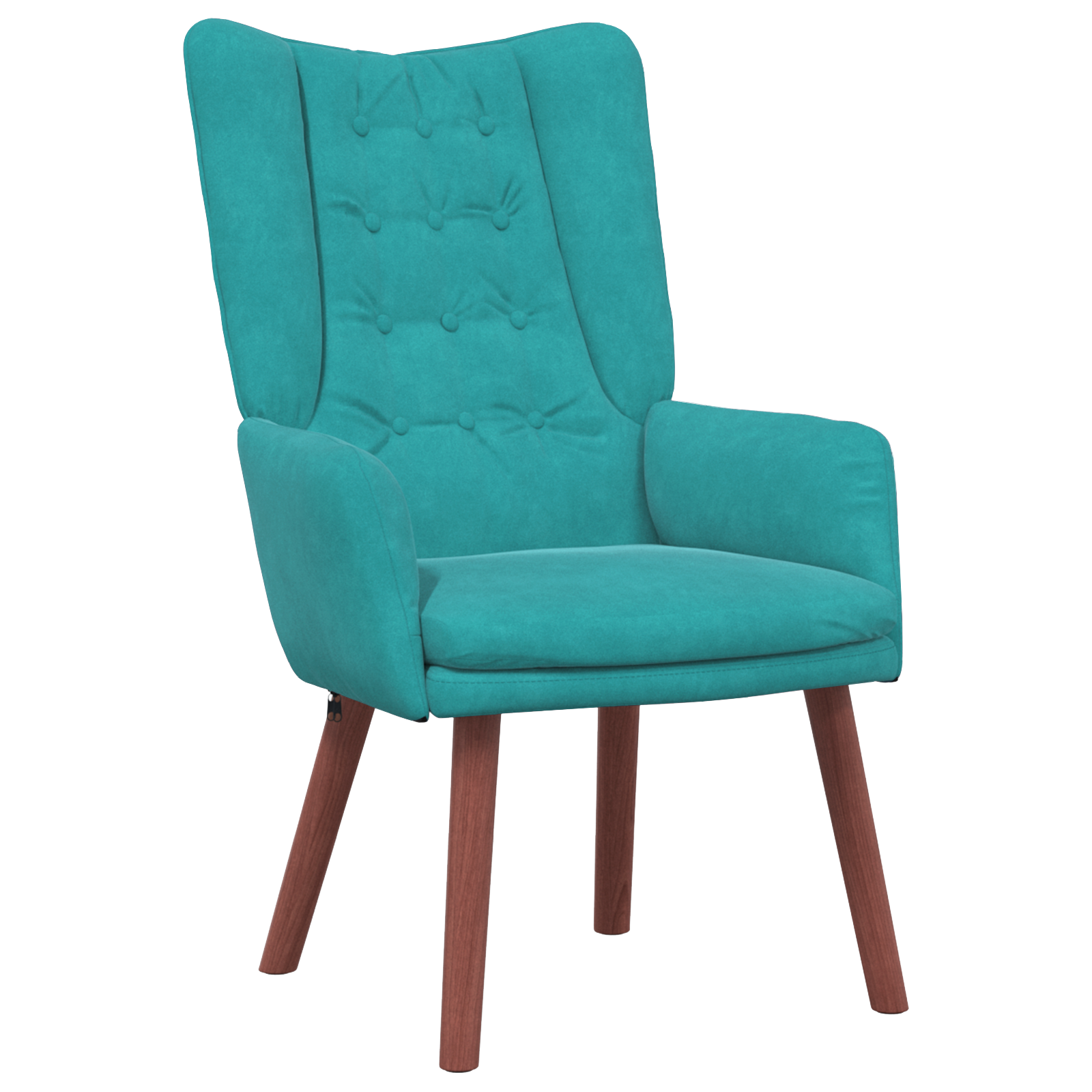 Relaxing Chair Turquoise Velvet - Image 2