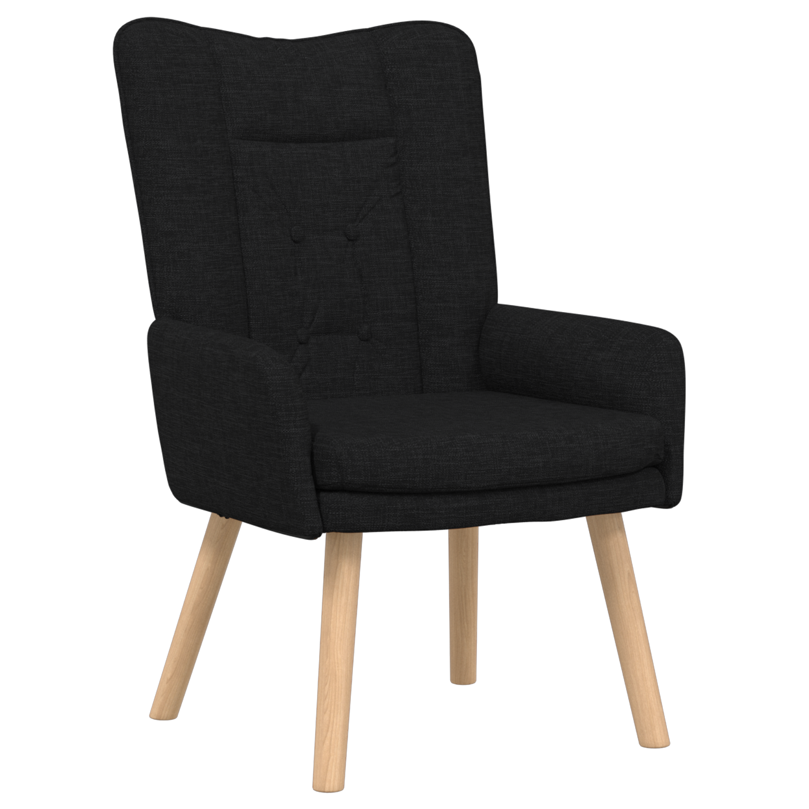 Relaxing Chair Black Fabric - Image 2