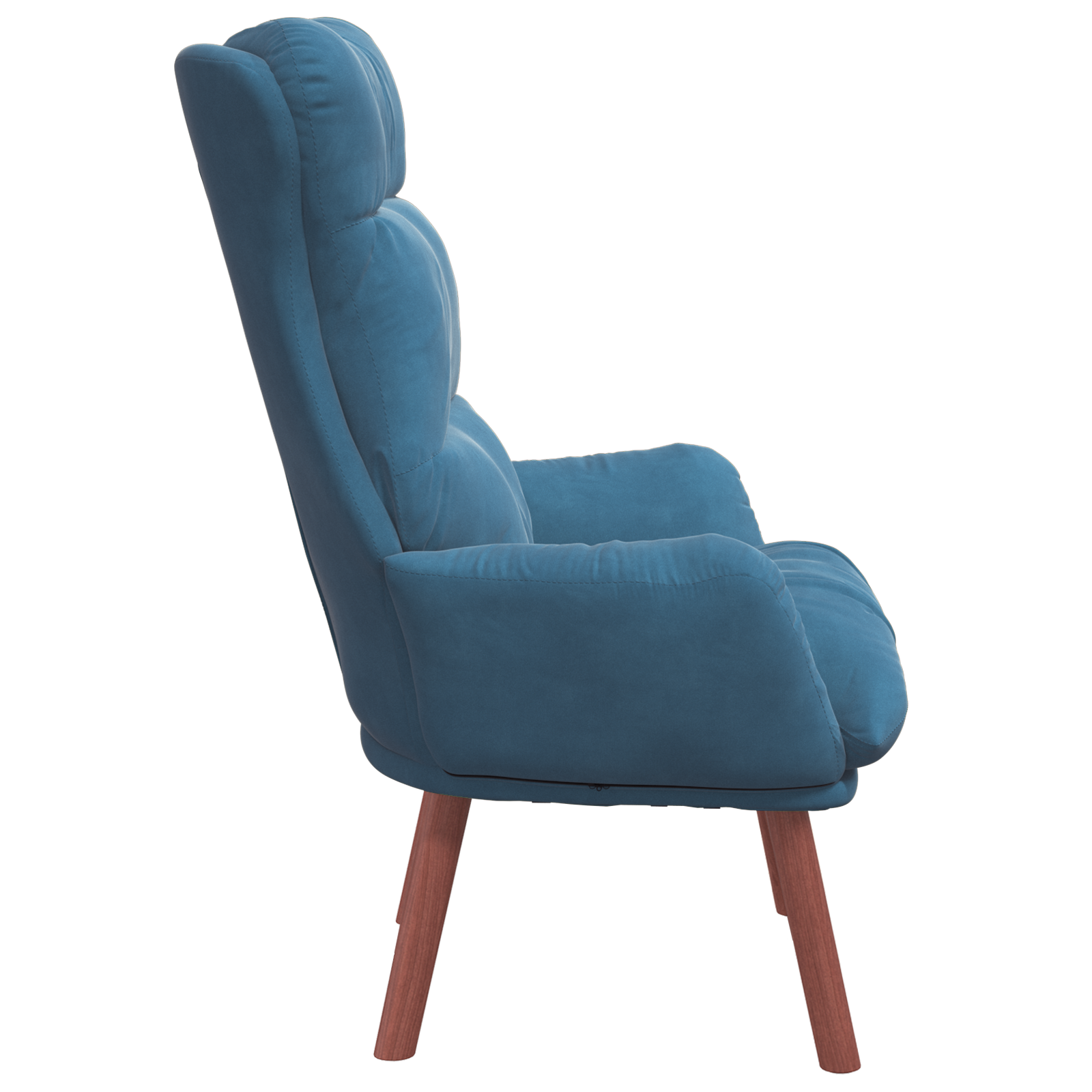 Relaxing Chair Blue Velvet - Image 5