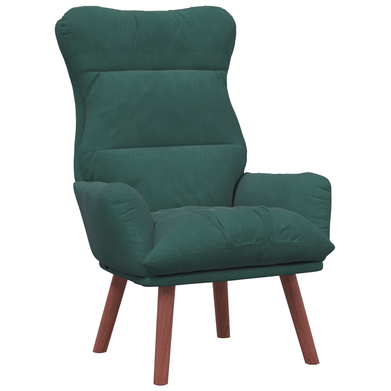 Relaxing Chair Dark Green Velvet - Image 2