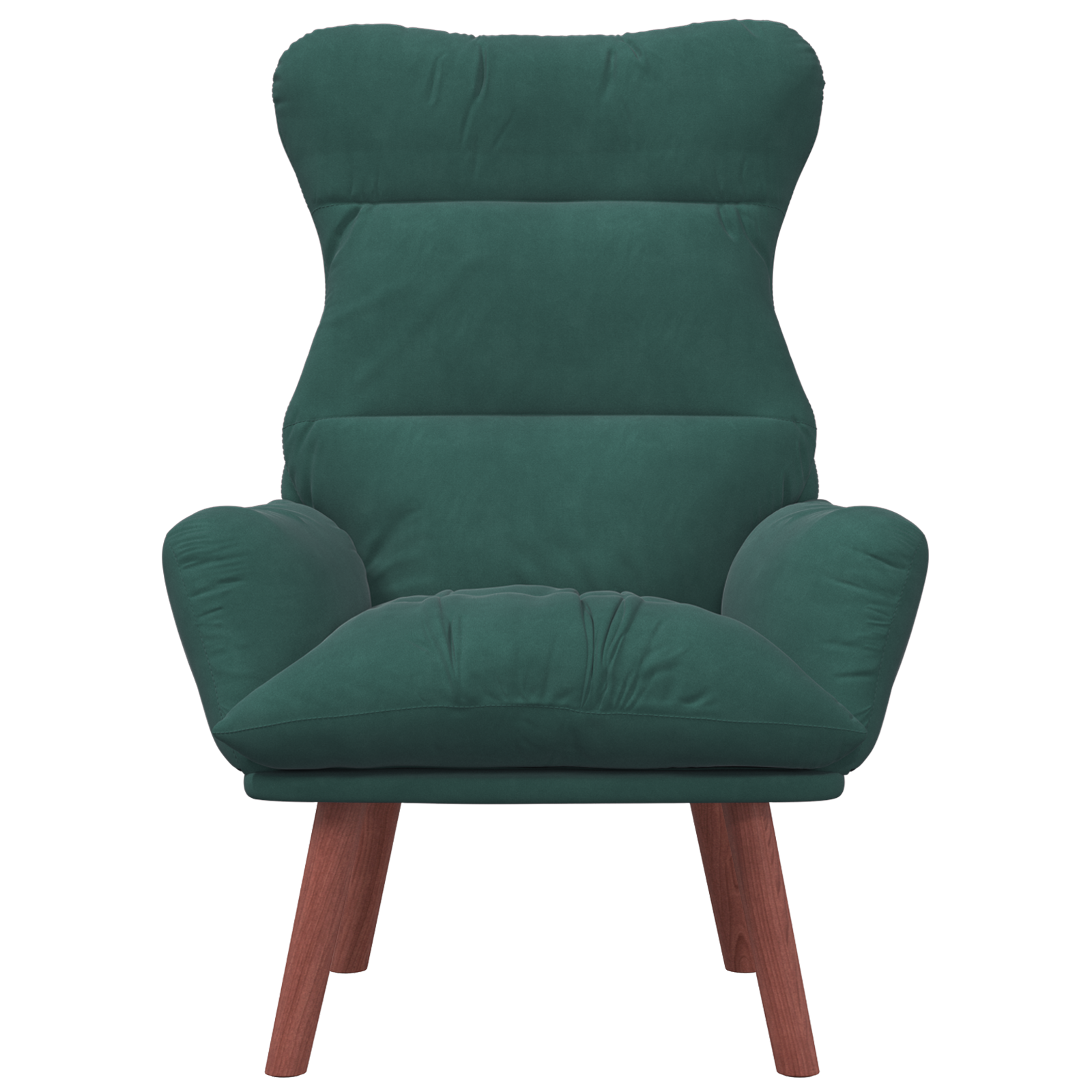 Relaxing Chair Dark Green Velvet - Image 4