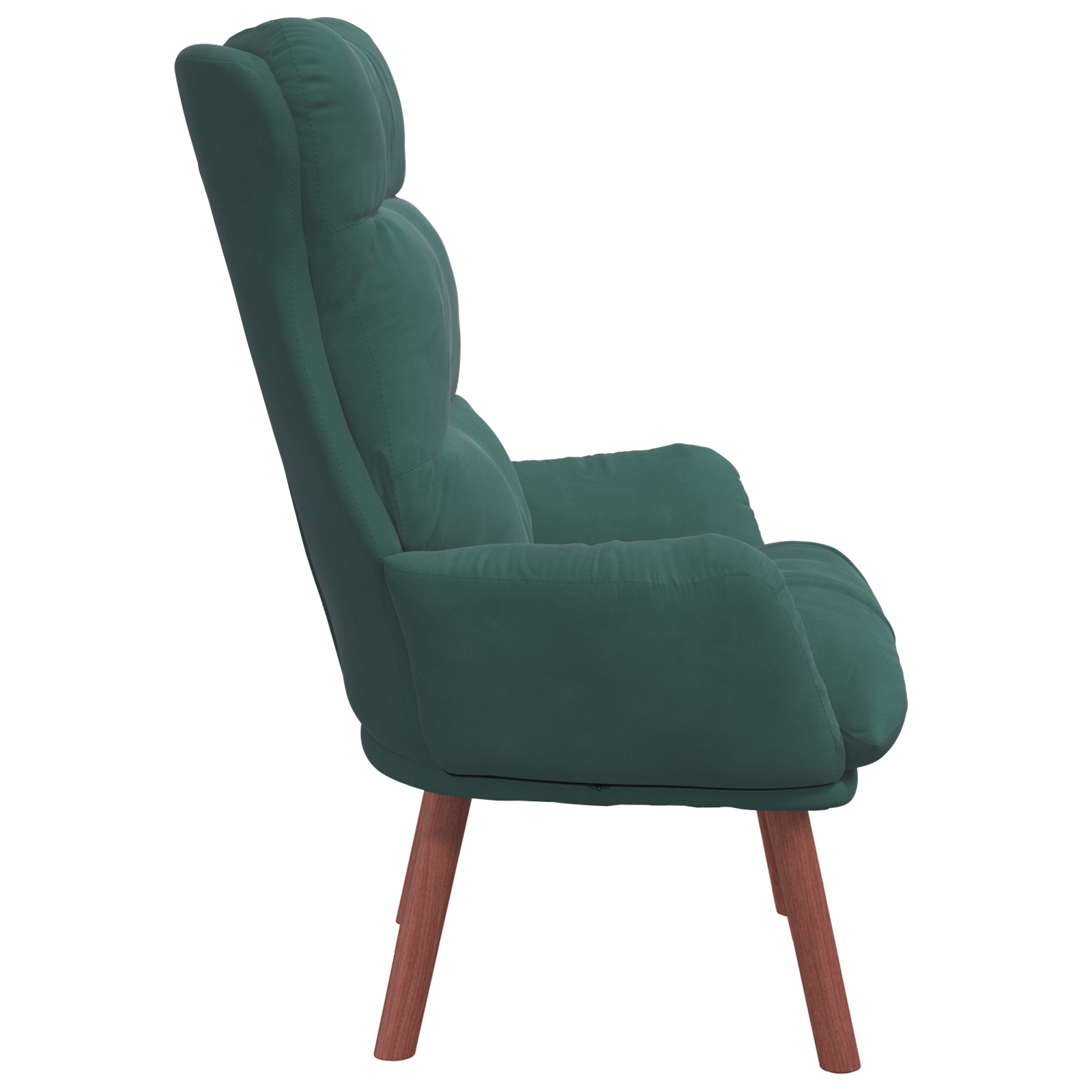 Relaxing Chair Dark Green Velvet - Image 5