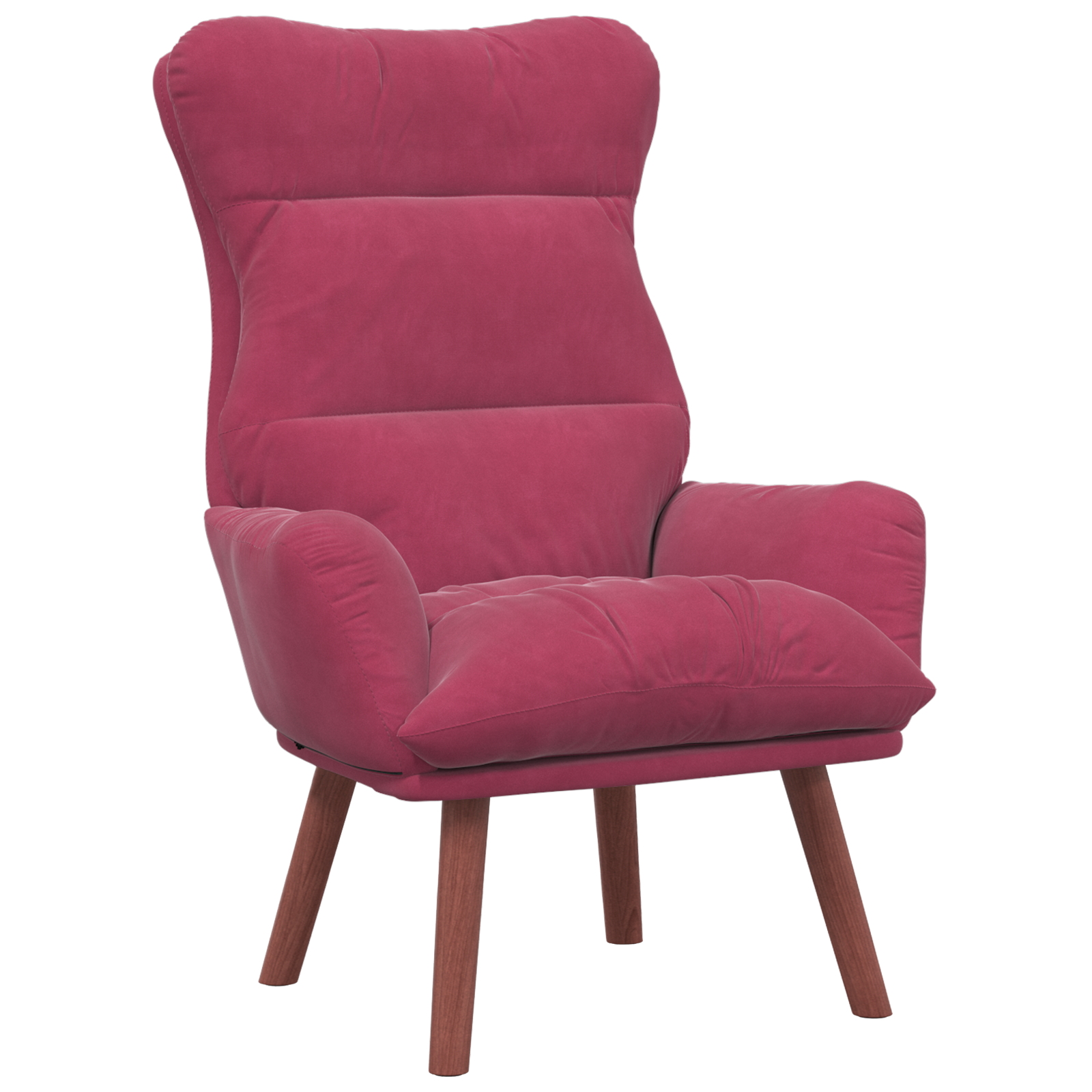 Relaxing Chair Wine Red Velvet - Image 2