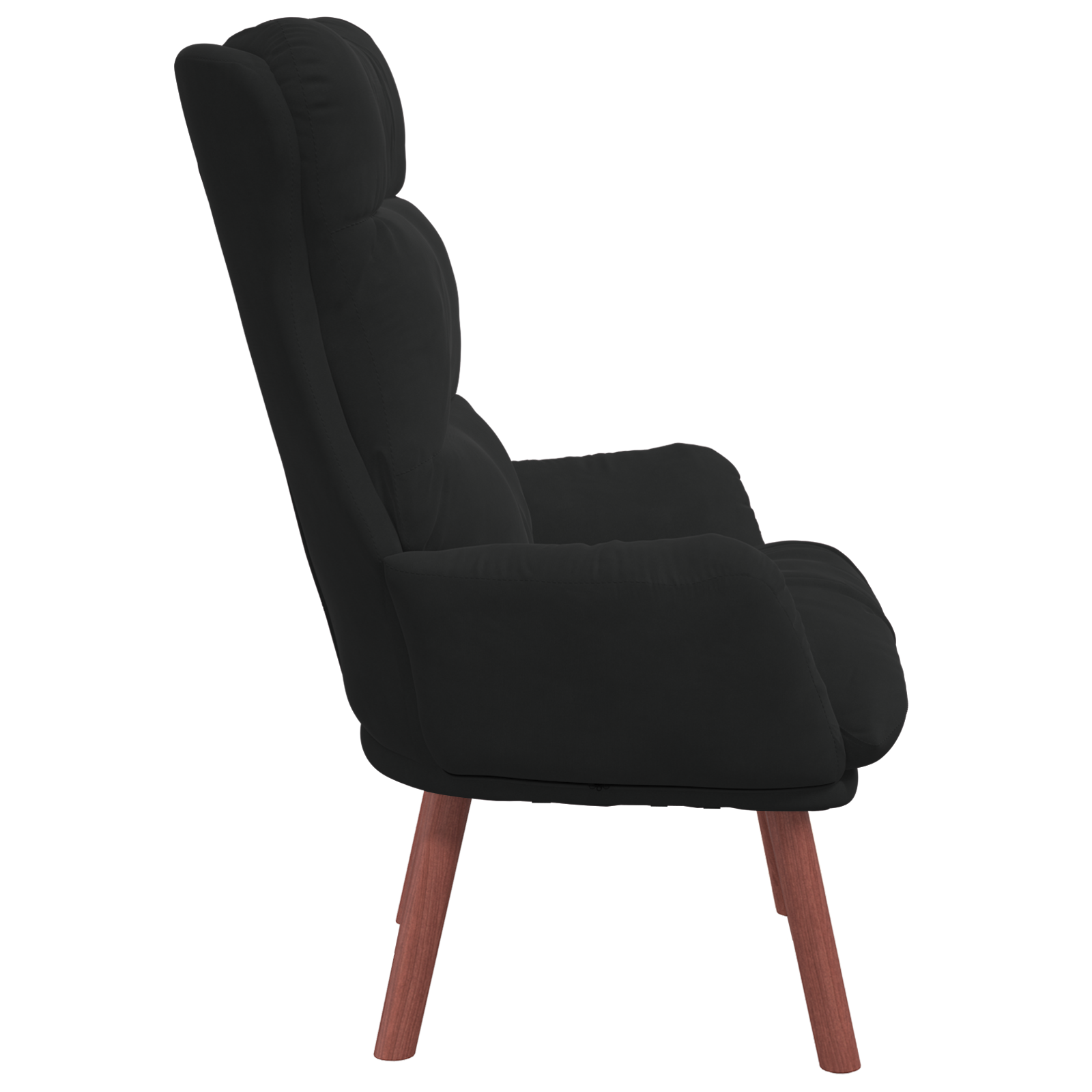 Relaxing Chair Black Velvet - Image 5