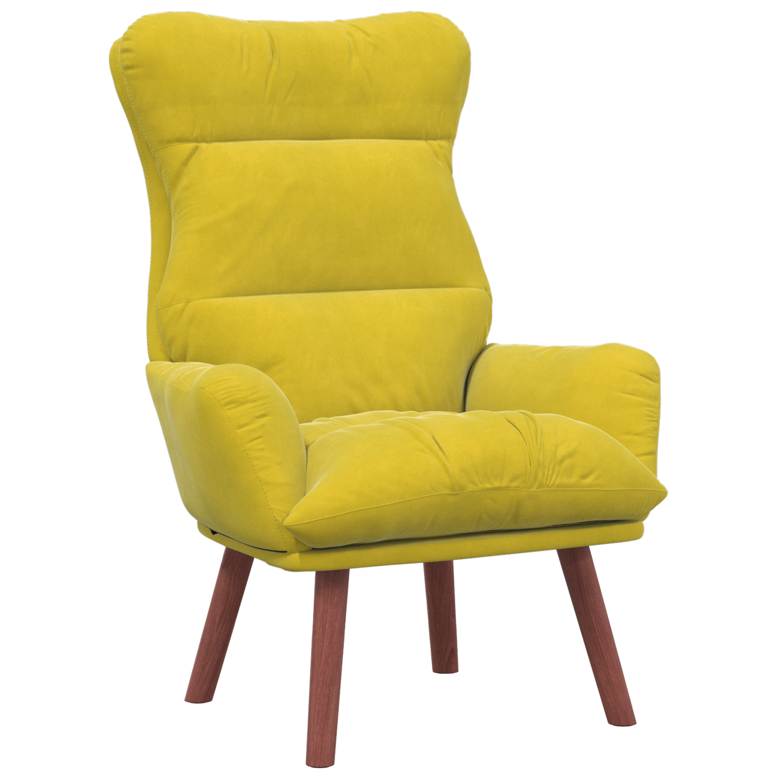 Relaxing Chair Yellow Velvet - Image 2