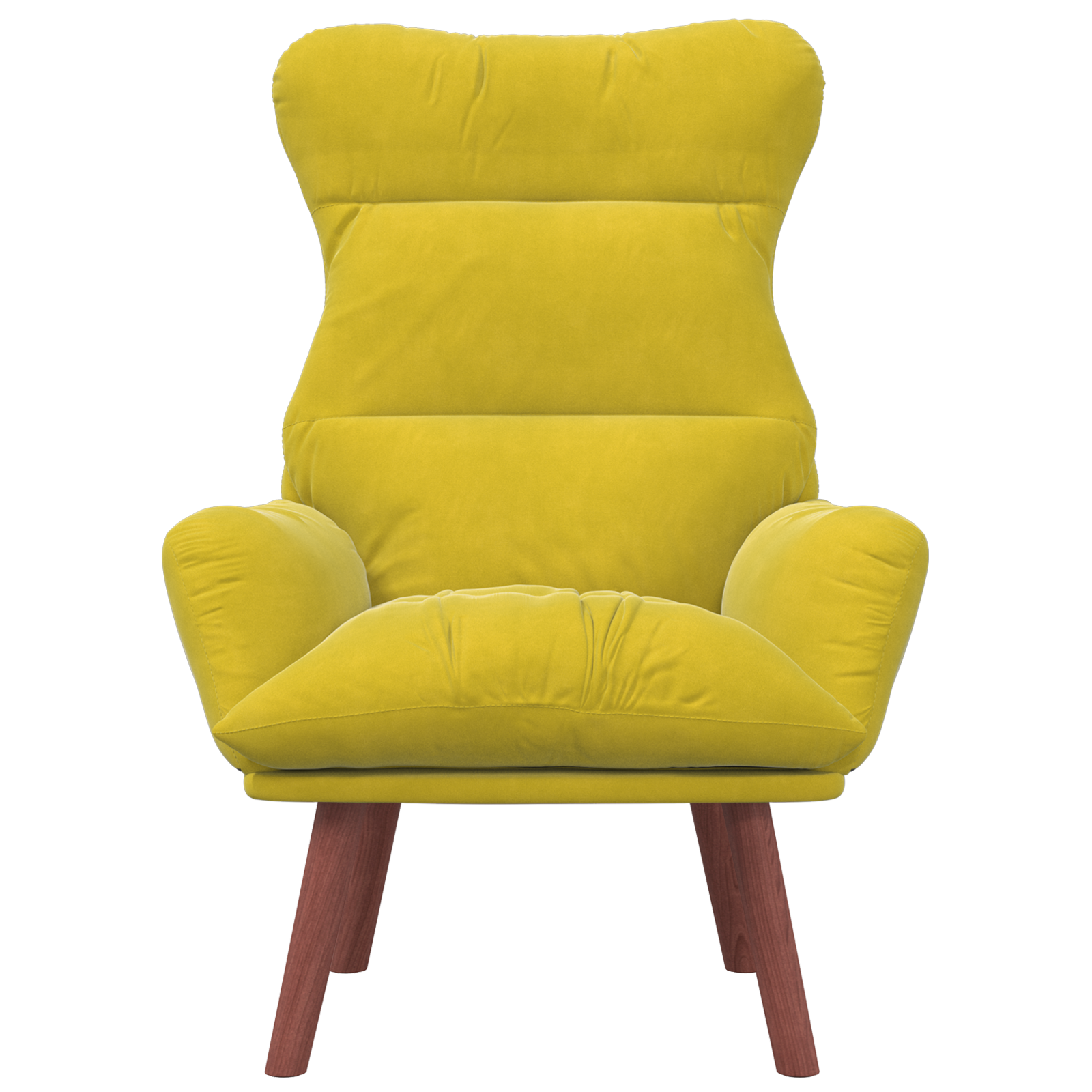 Relaxing Chair Yellow Velvet - Image 4