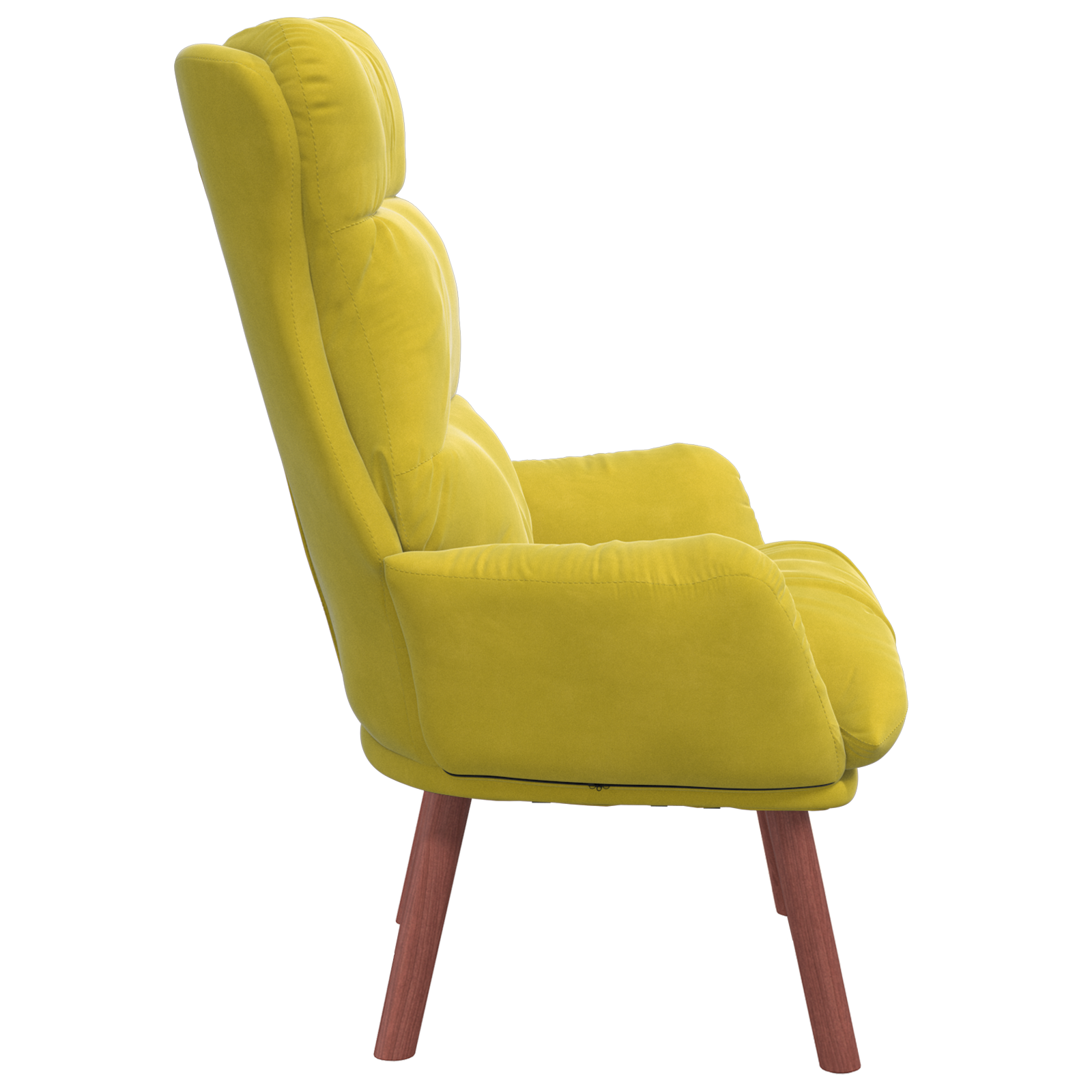 Relaxing Chair Yellow Velvet - Image 5