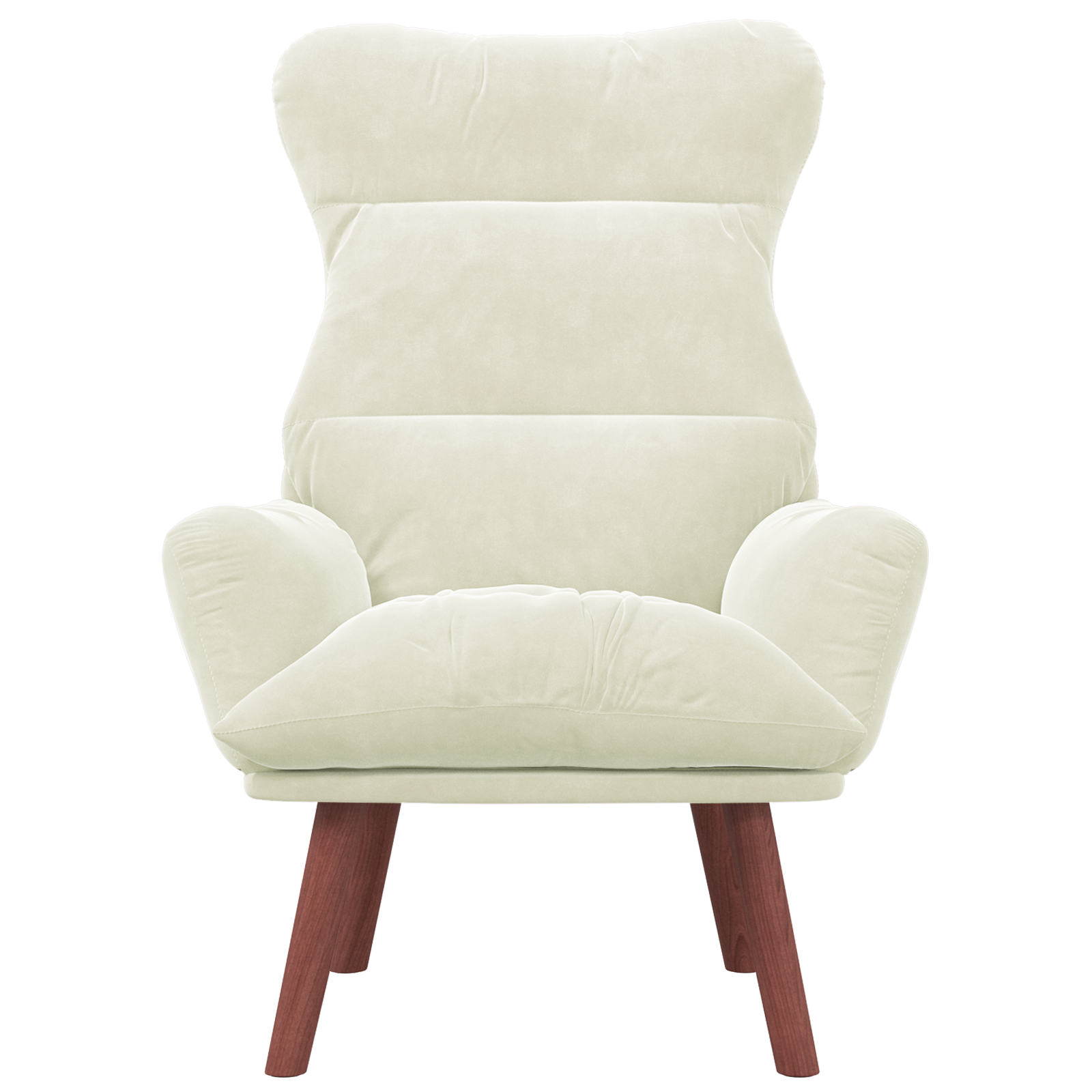 Relaxing Chair Cream Velvet - Image 4