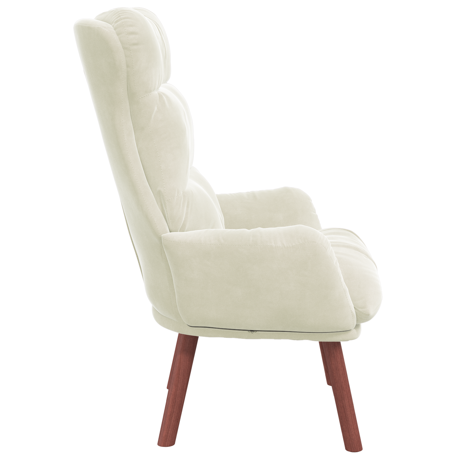 Relaxing Chair Cream Velvet - Image 5
