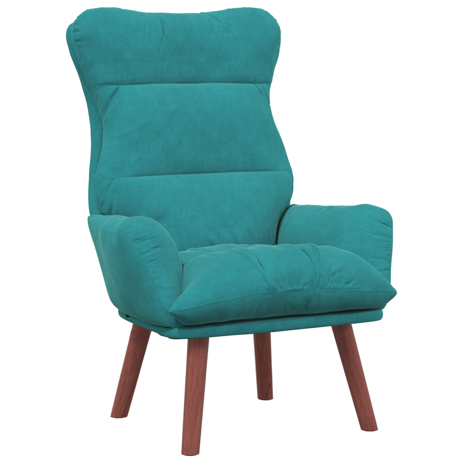 Relaxing Chair Turquoise Velvet - Image 2