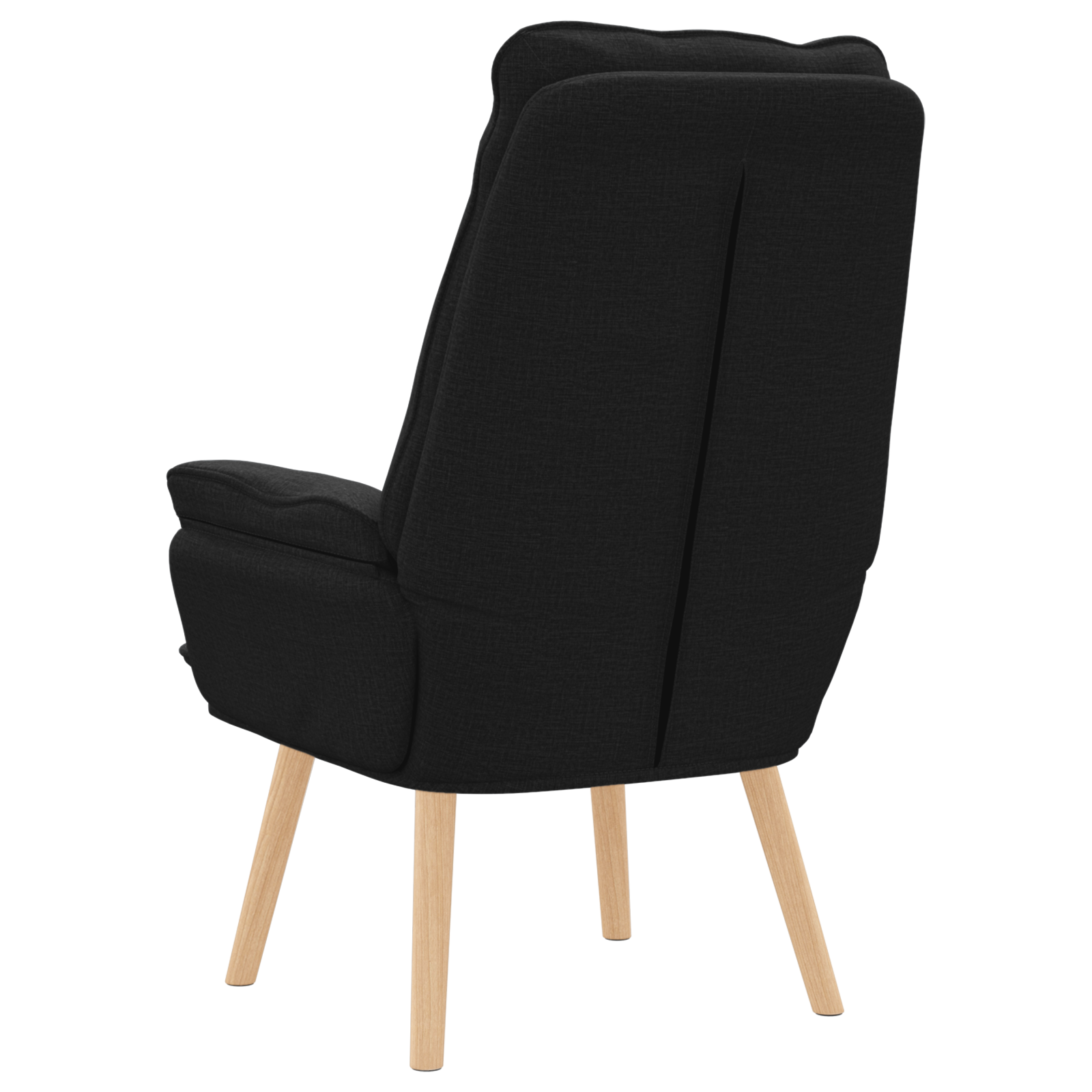 Relaxing Chair Black Fabric - Image 6