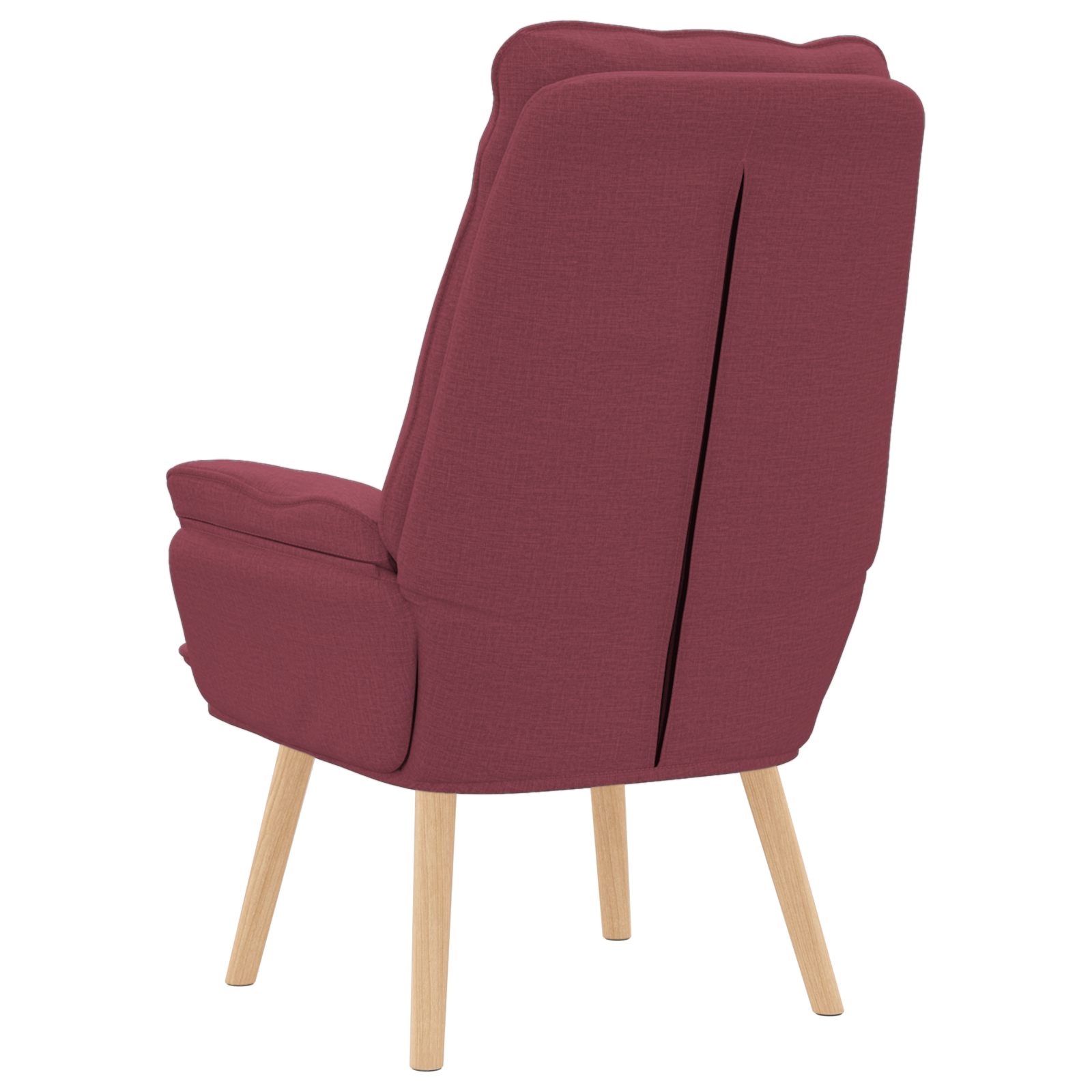 Relaxing Chair Wine Red Fabric - Image 6