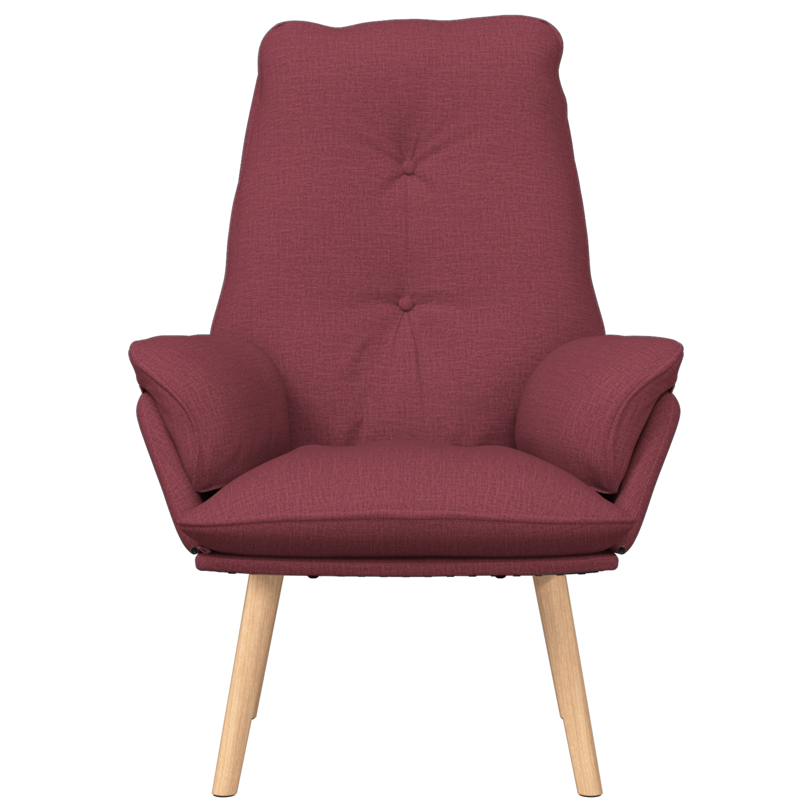 Relaxing Chair Wine Red Fabric - Image 4