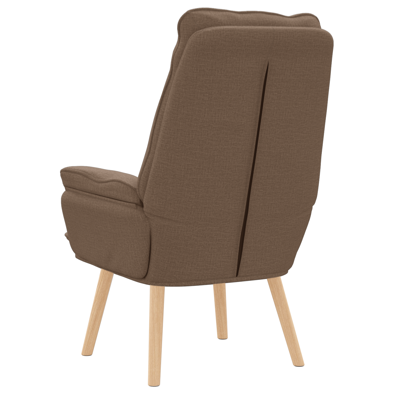 Relaxing Chair Brown Fabric - Image 6