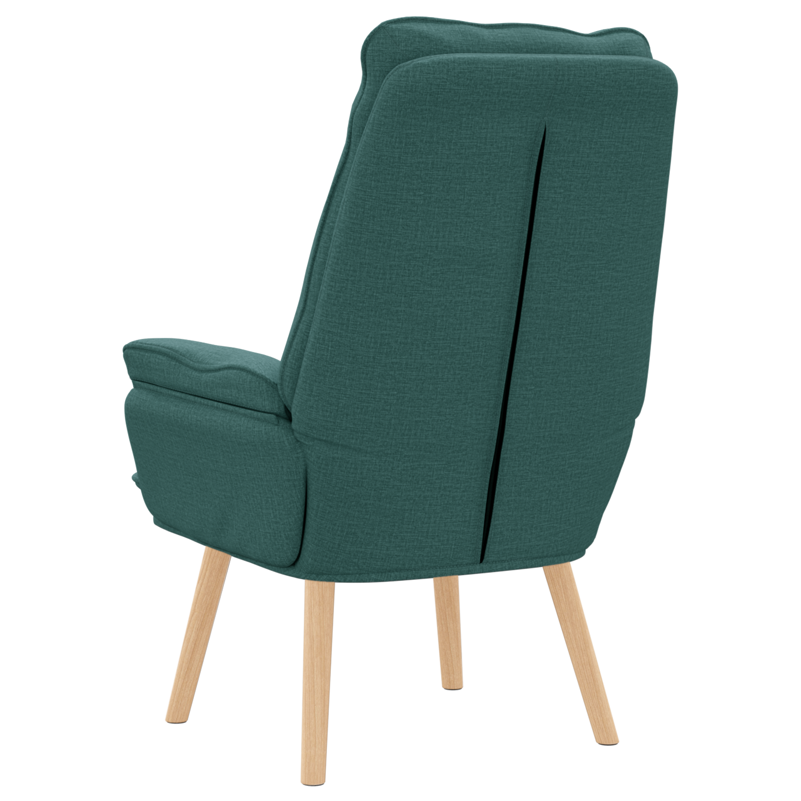 Relaxing Chair Dark Green Fabric - Image 6