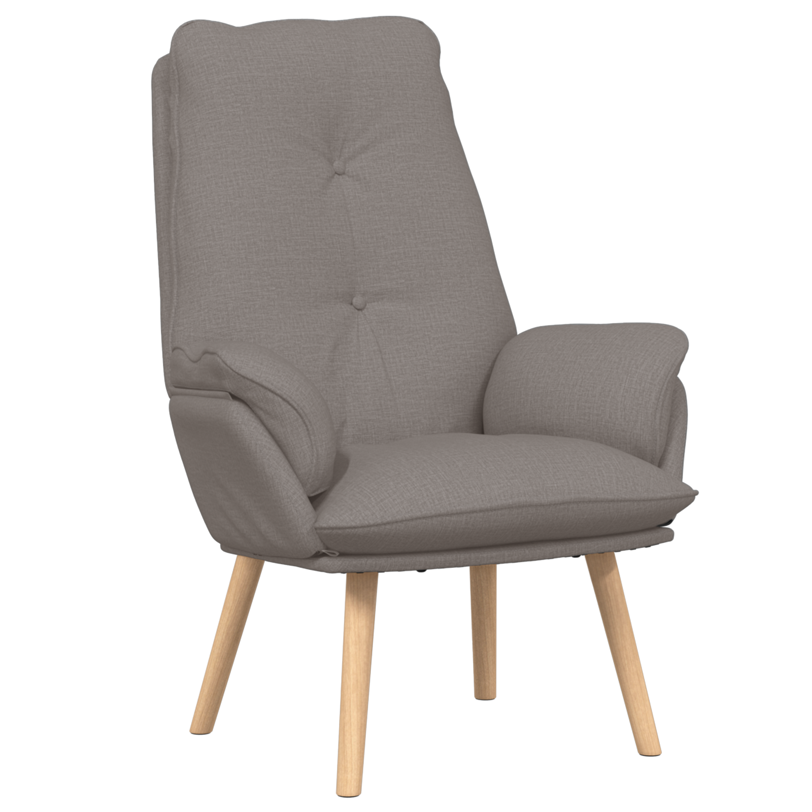 Relaxing Chair Taupe Fabric - Image 2