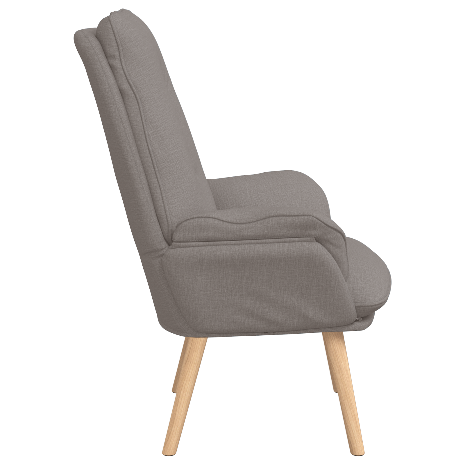 Relaxing Chair Taupe Fabric - Image 5