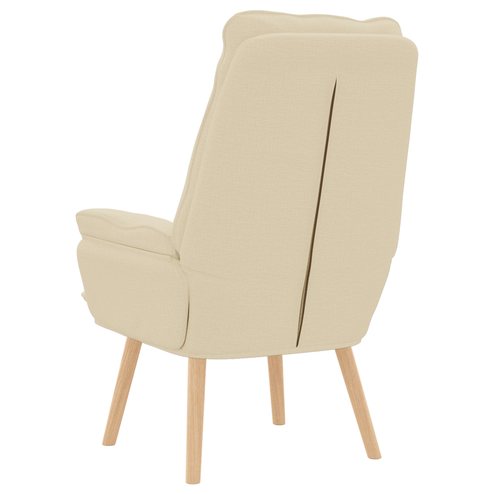 Relaxing Chair Cream Fabric - Image 6