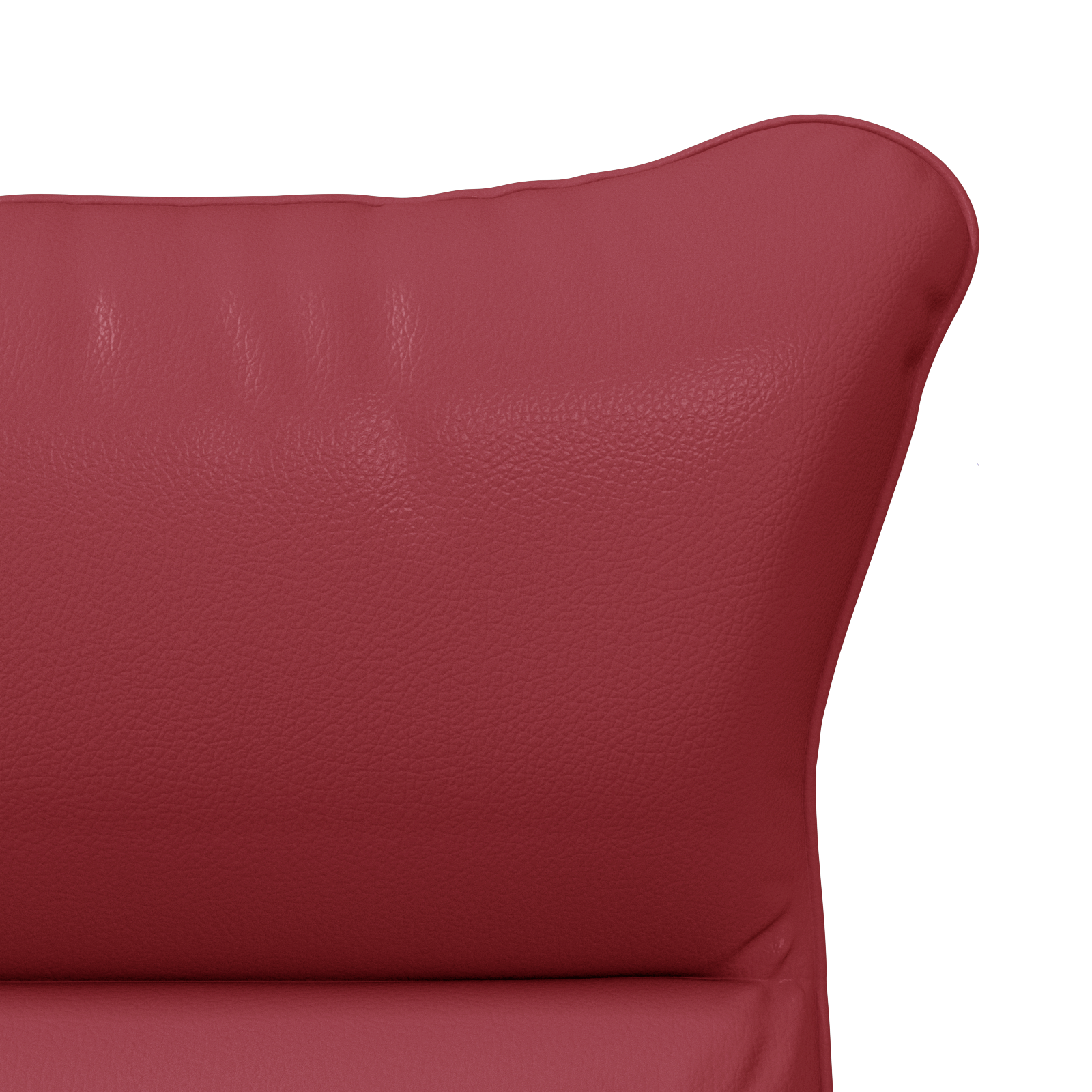 Relaxing Chair Wine Red Faux Leather - Image 7