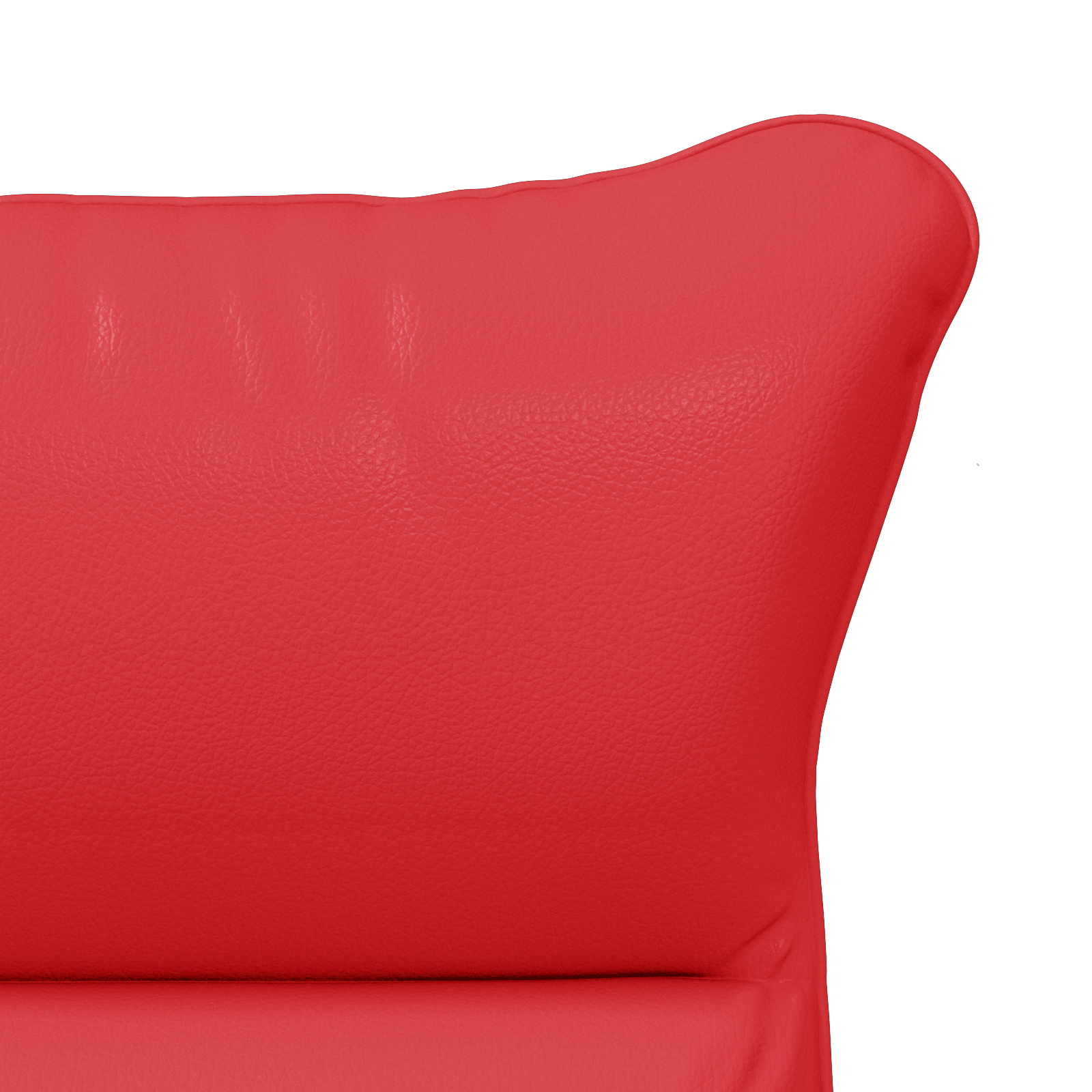 Relaxing Chair Red Faux Leather - Image 7