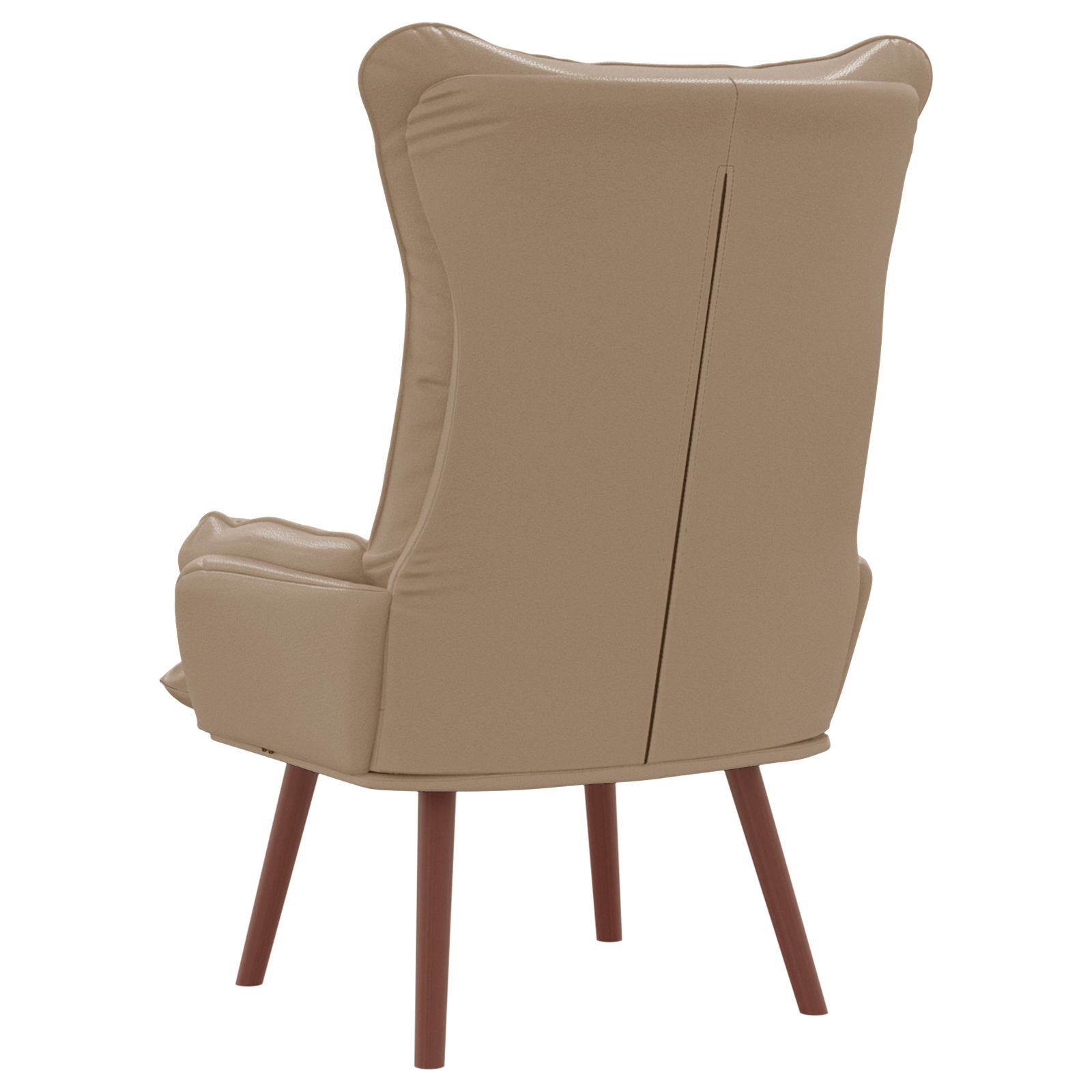 Relaxing Chair Cappuccino Faux Leather - Image 6