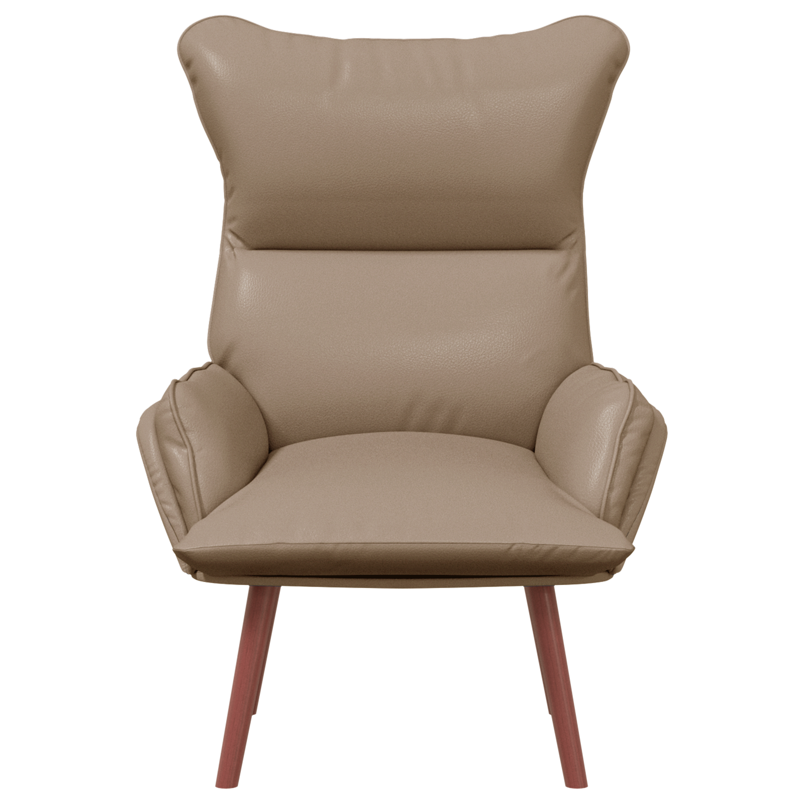Relaxing Chair Cappuccino Faux Leather - Image 4