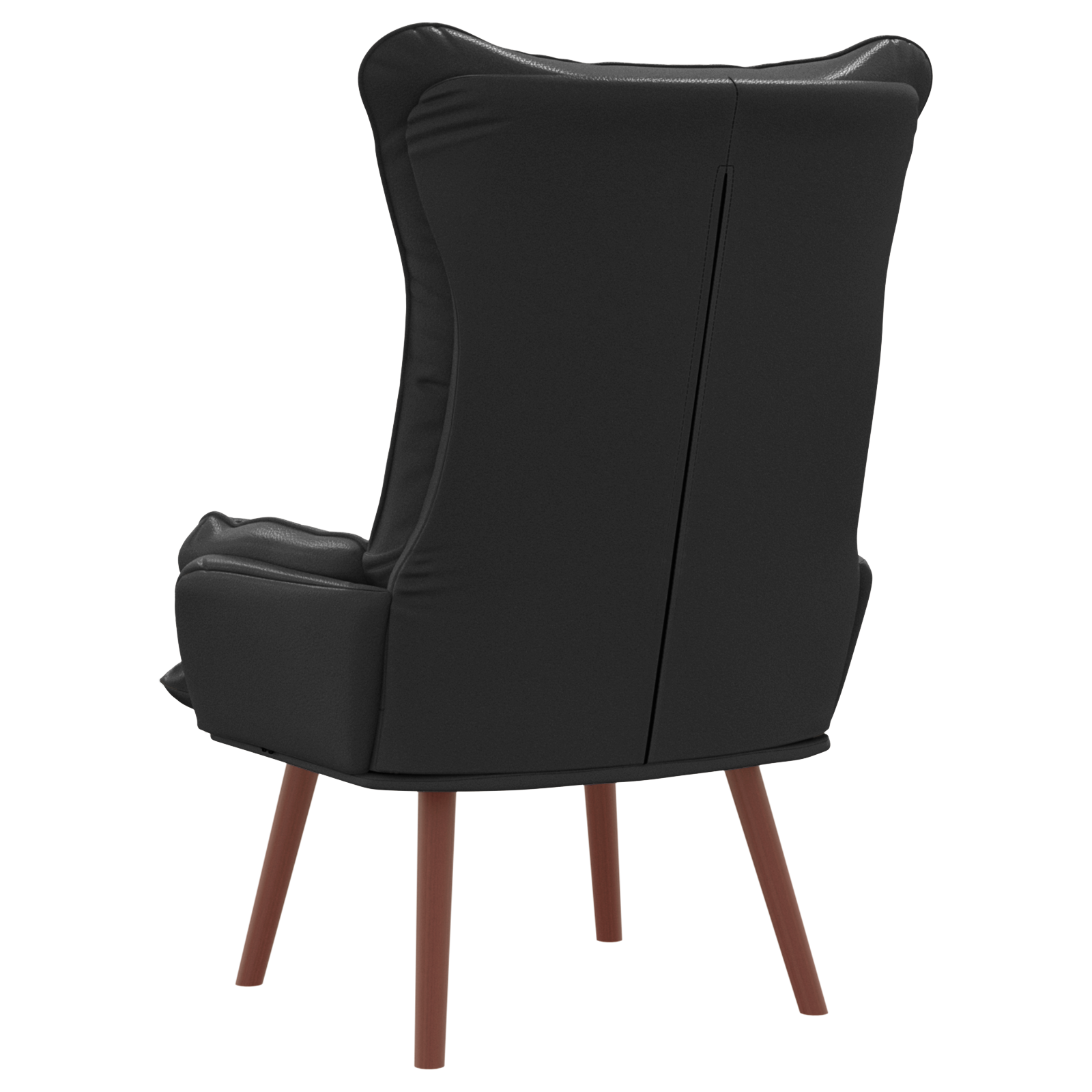 Relaxing Chair Black Faux Leather - Image 6