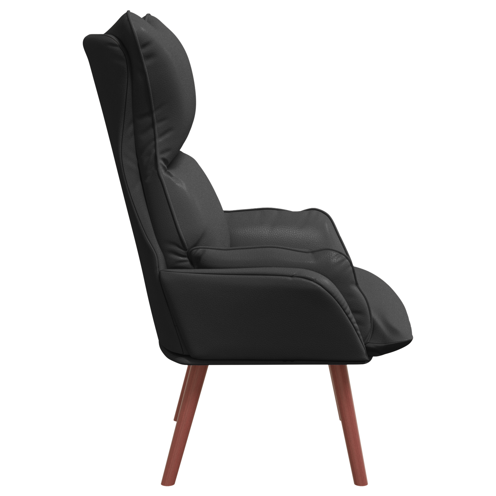 Relaxing Chair Black Faux Leather - Image 5