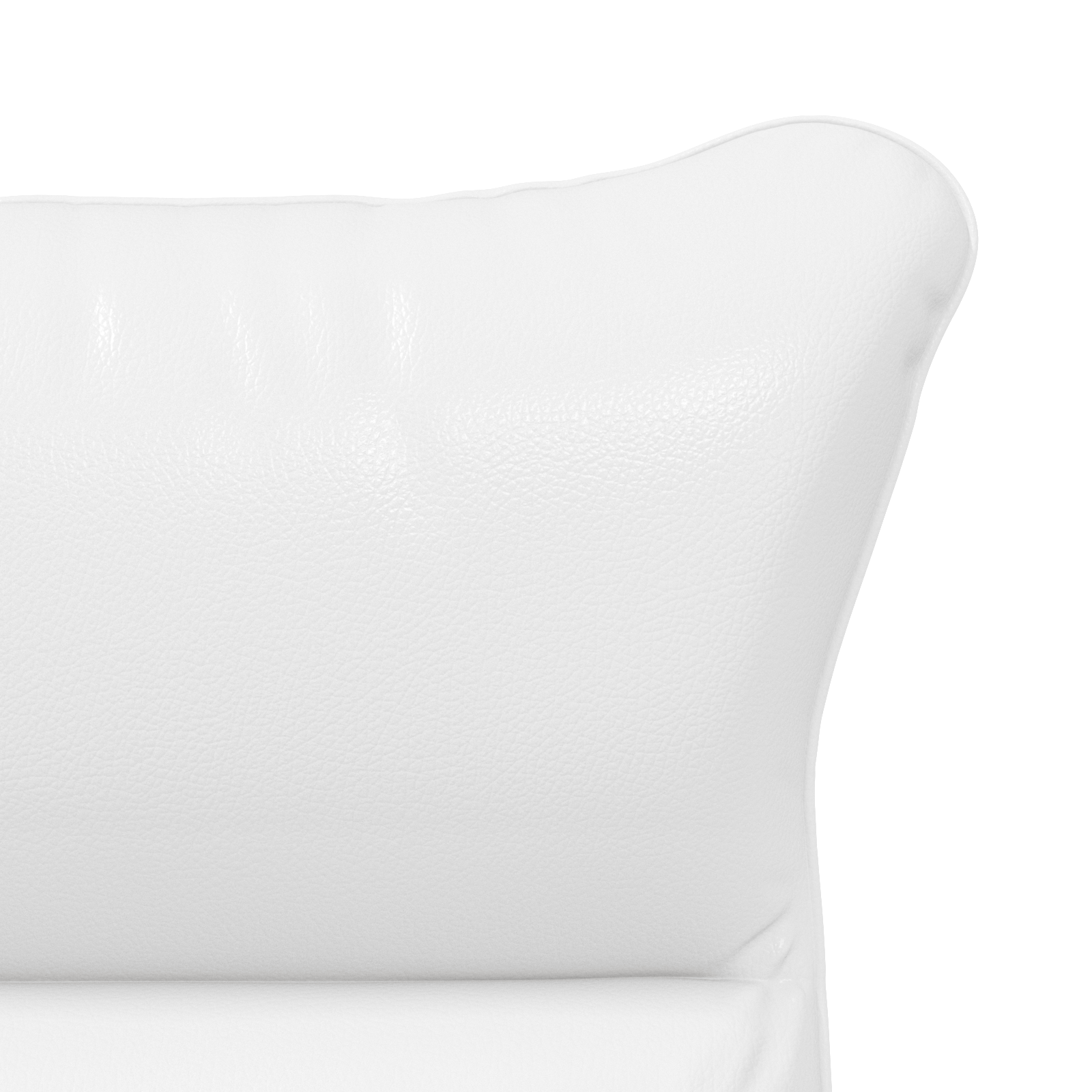 Relaxing Chair White Faux Leather - Image 7