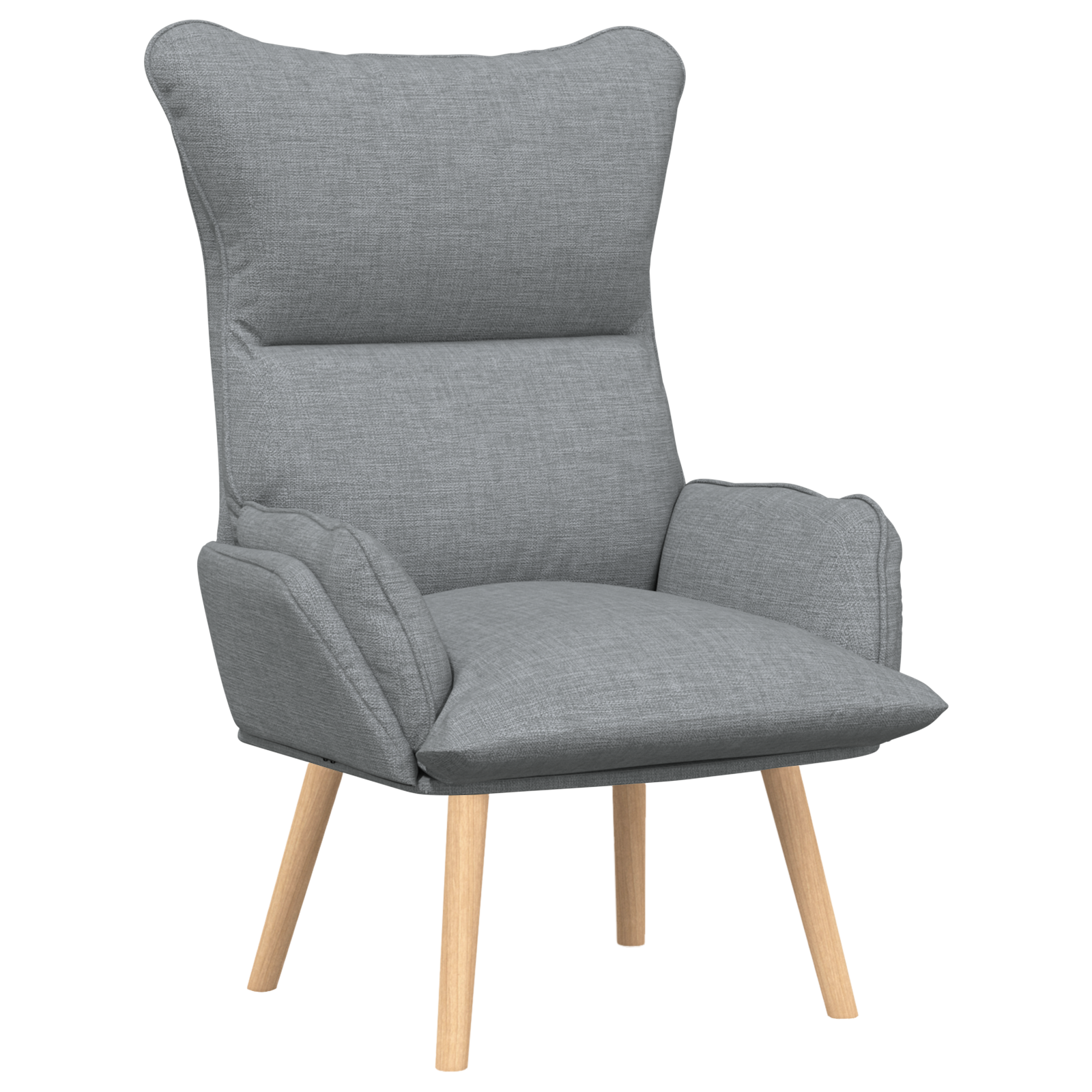 Relaxing Chair Light Grey Fabric - Image 2