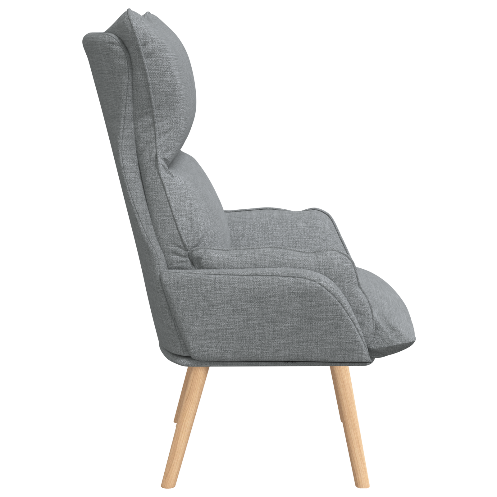 Relaxing Chair Light Grey Fabric - Image 5