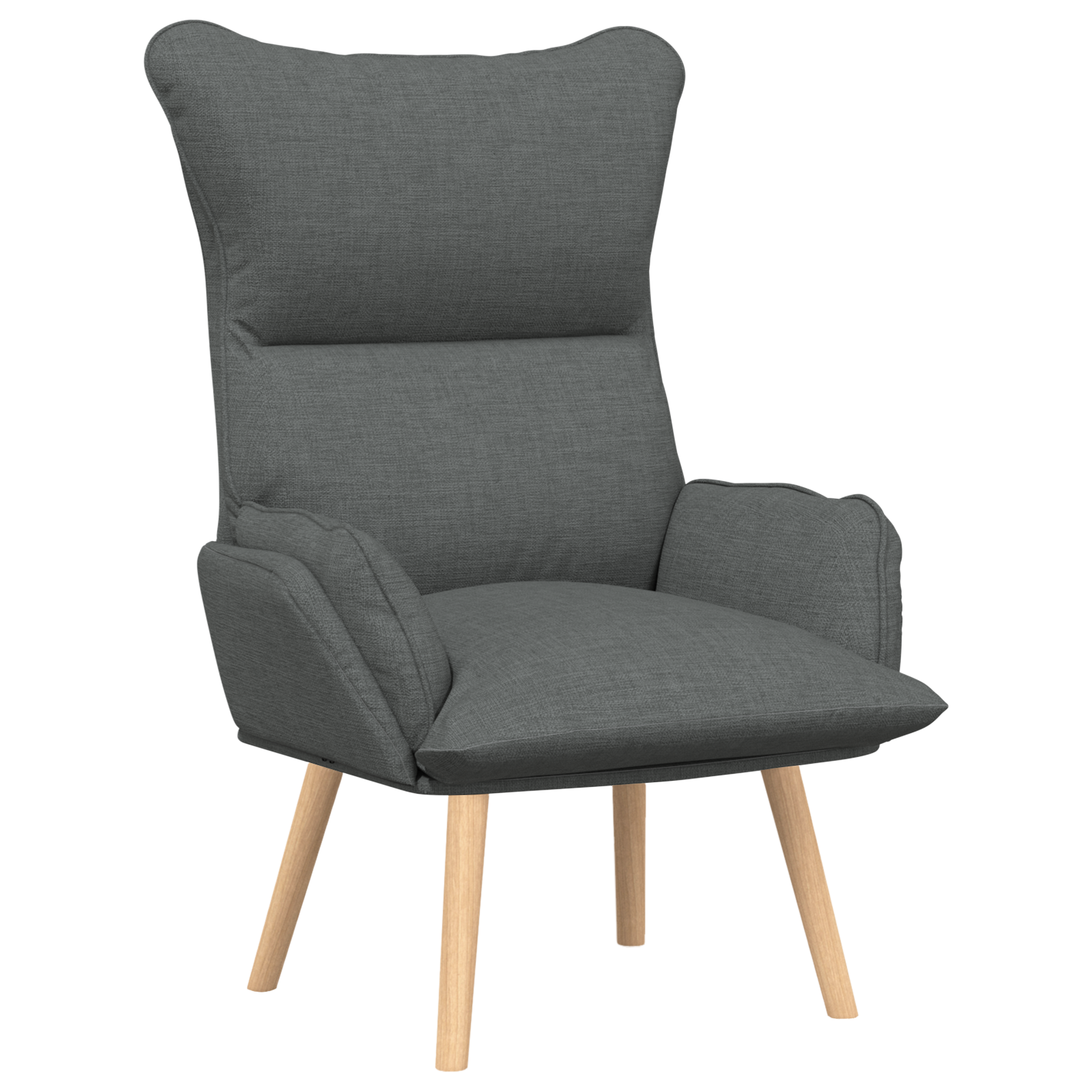 Relaxing Chair Dark Grey Fabric - Image 2