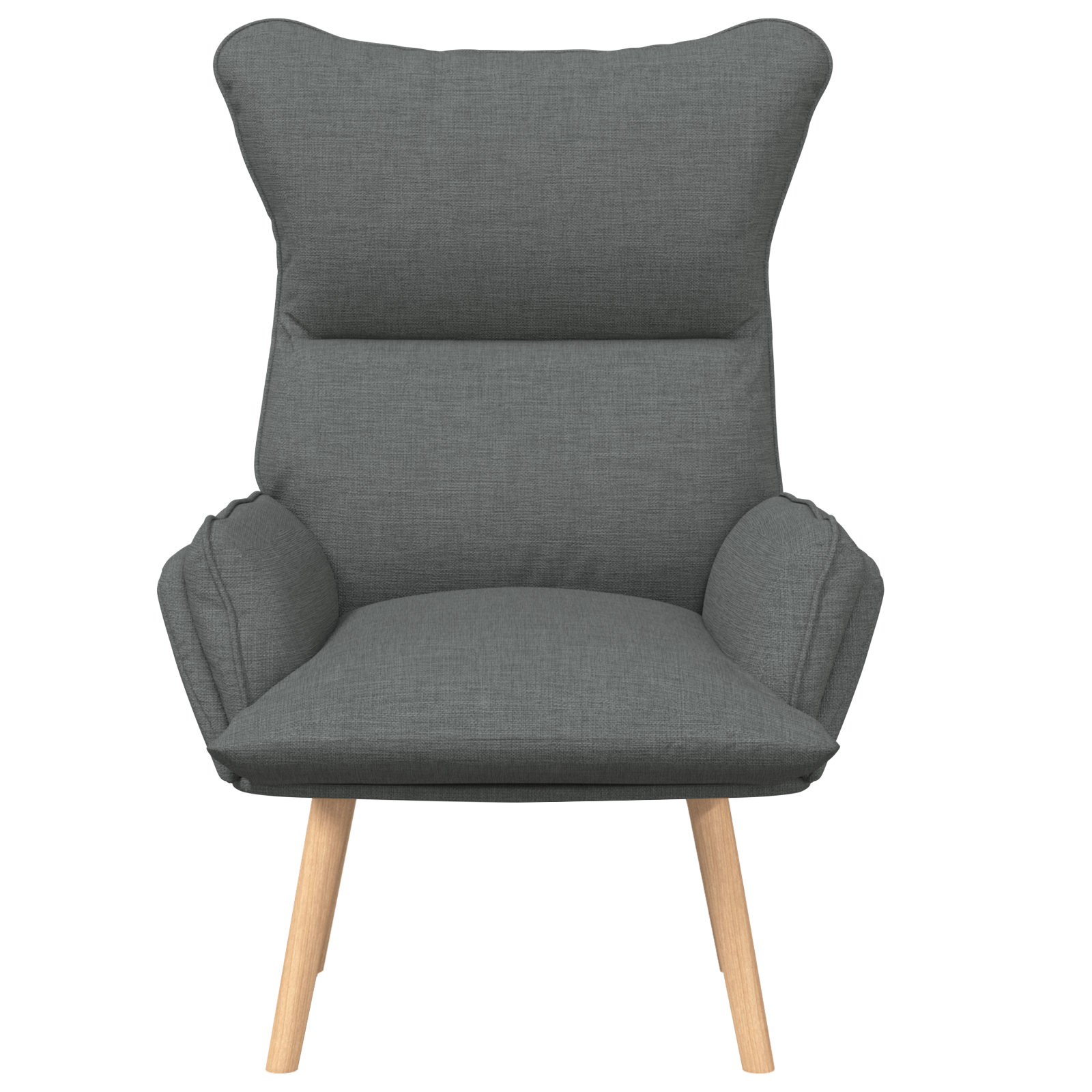 Relaxing Chair Dark Grey Fabric - Image 4