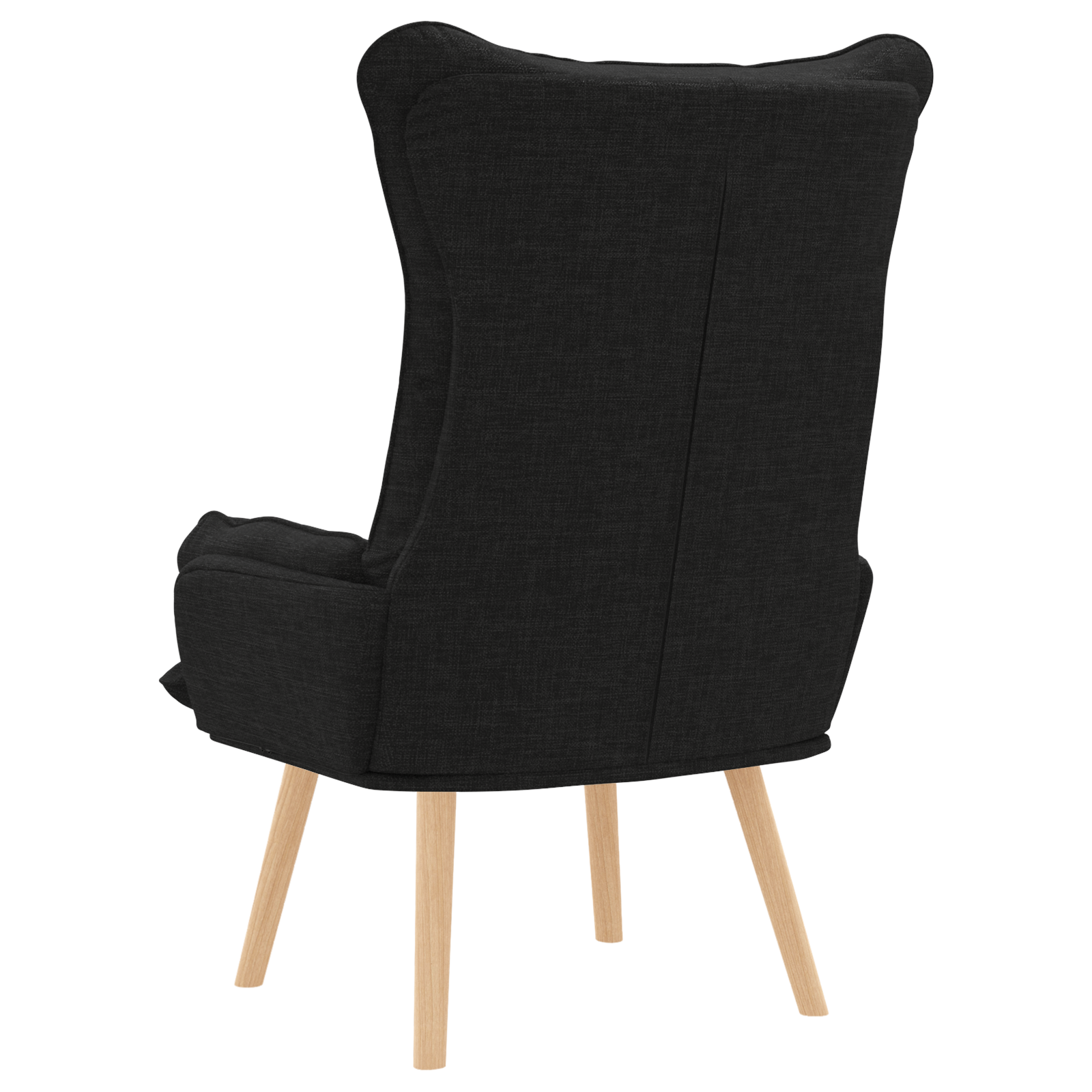 Relaxing Chair Black Fabric - Image 6