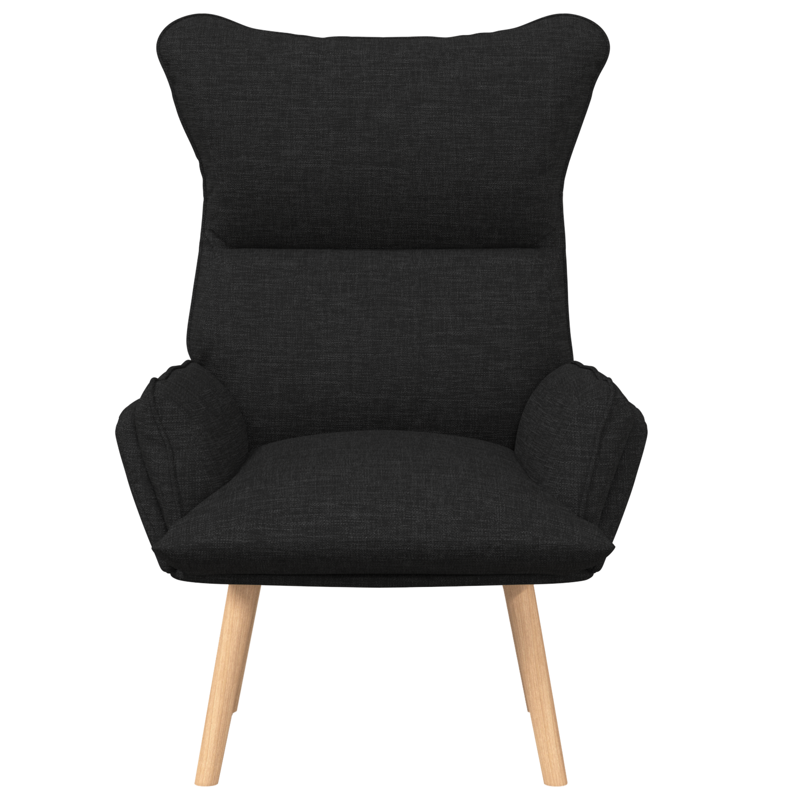Relaxing Chair Black Fabric - Image 4