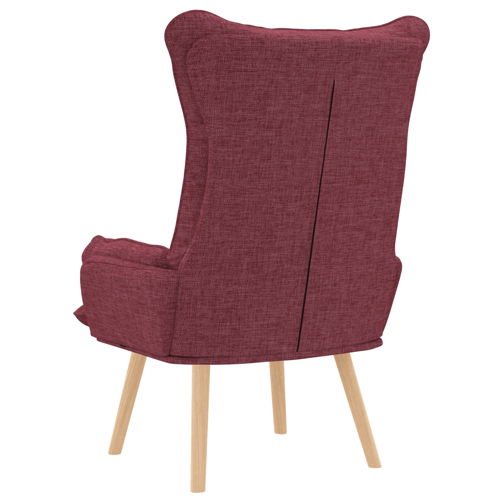 Relaxing Chair Wine Red Fabric - Image 6