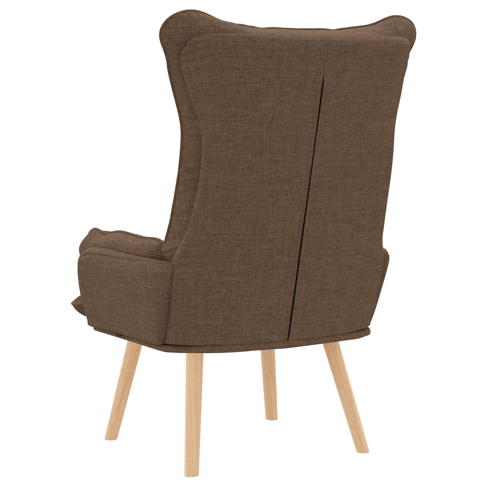 Relaxing Chair Brown Fabric - Image 6