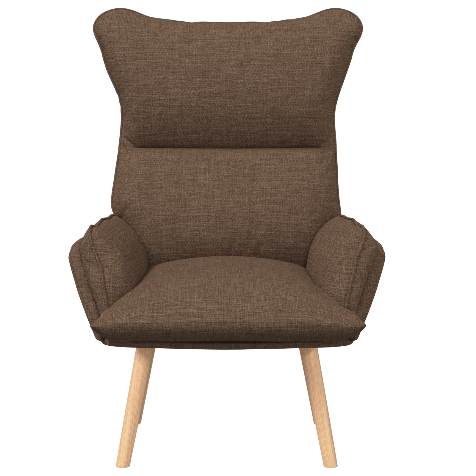 Relaxing Chair Brown Fabric - Image 4