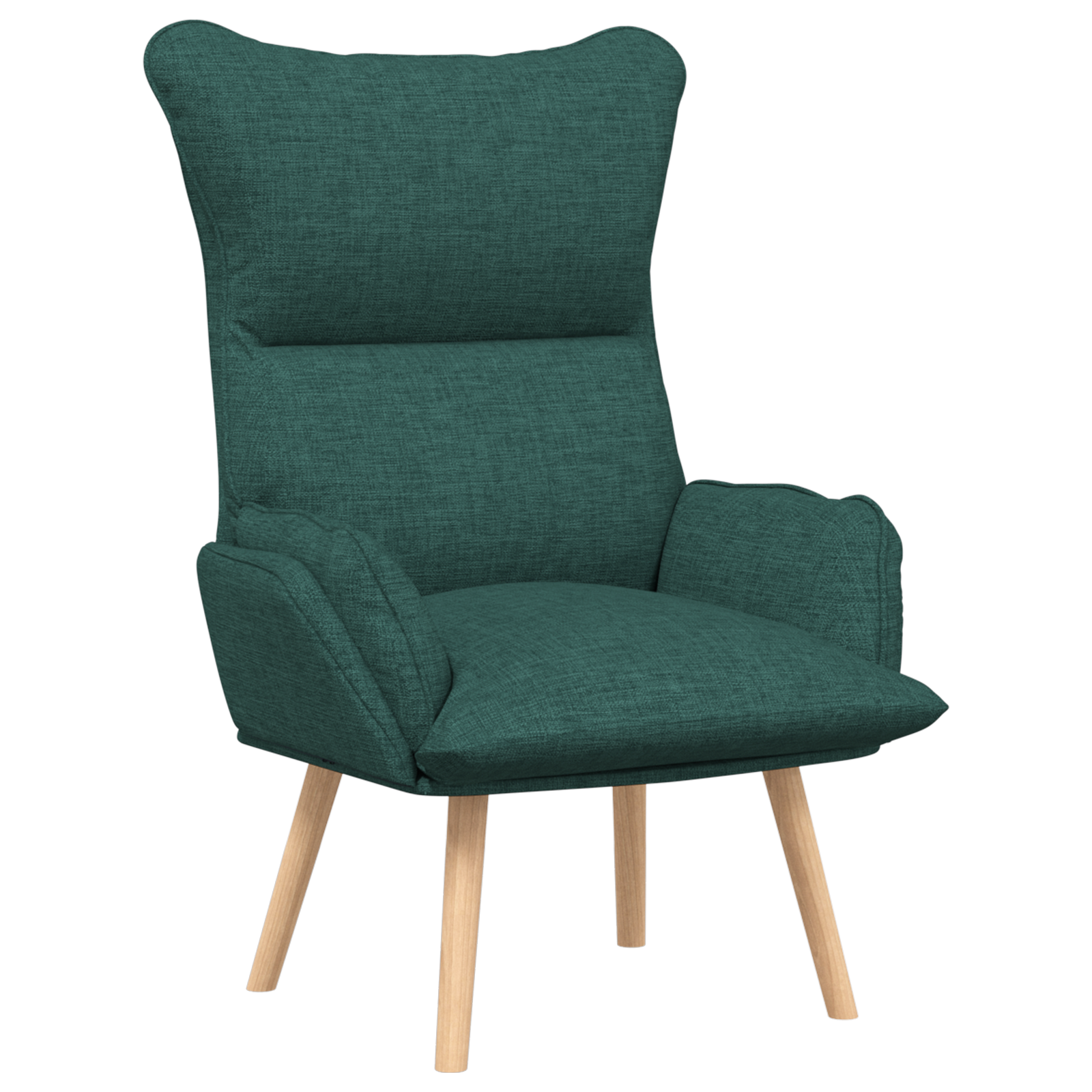 Relaxing Chair Dark Green Fabric - Image 2