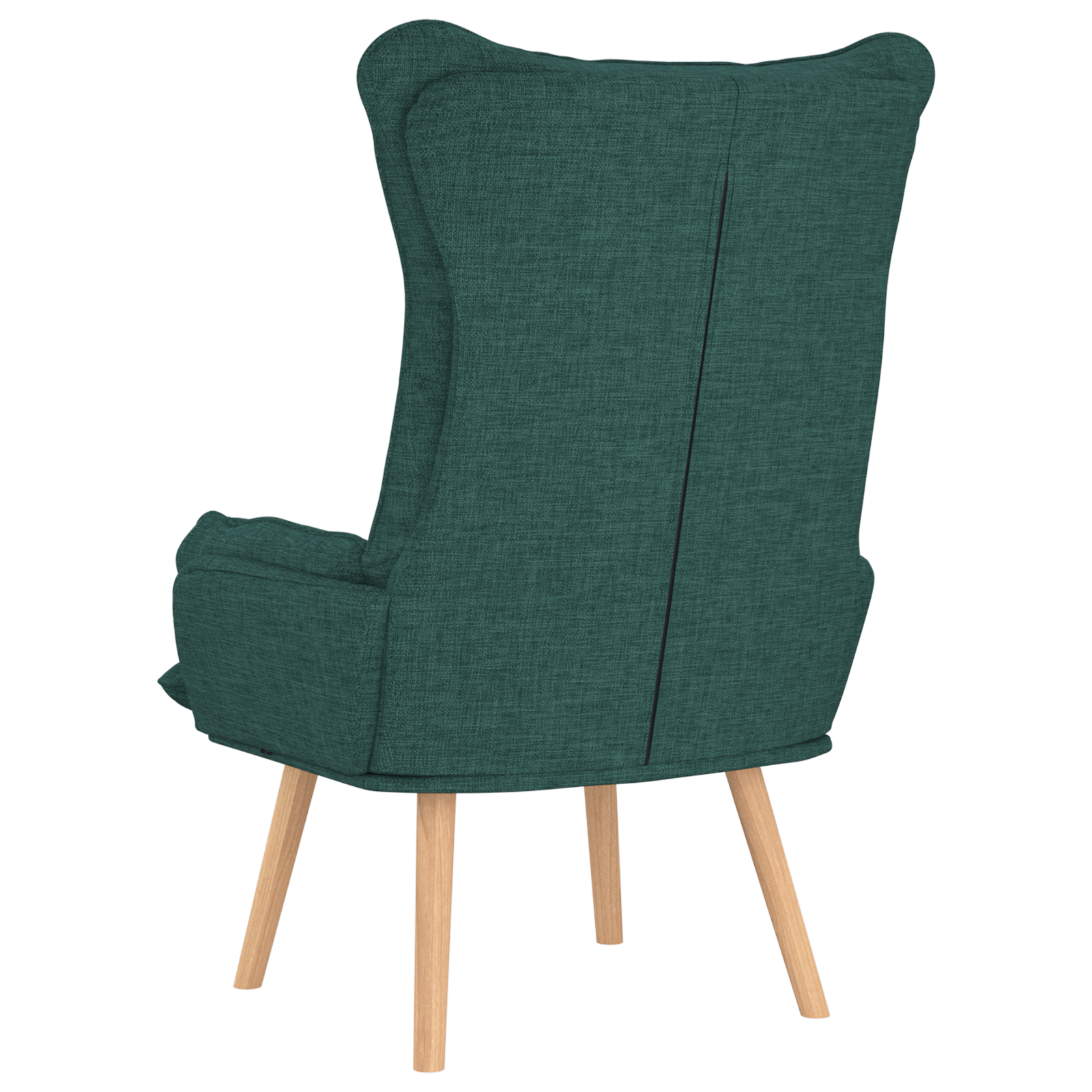 Relaxing Chair Dark Green Fabric - Image 6