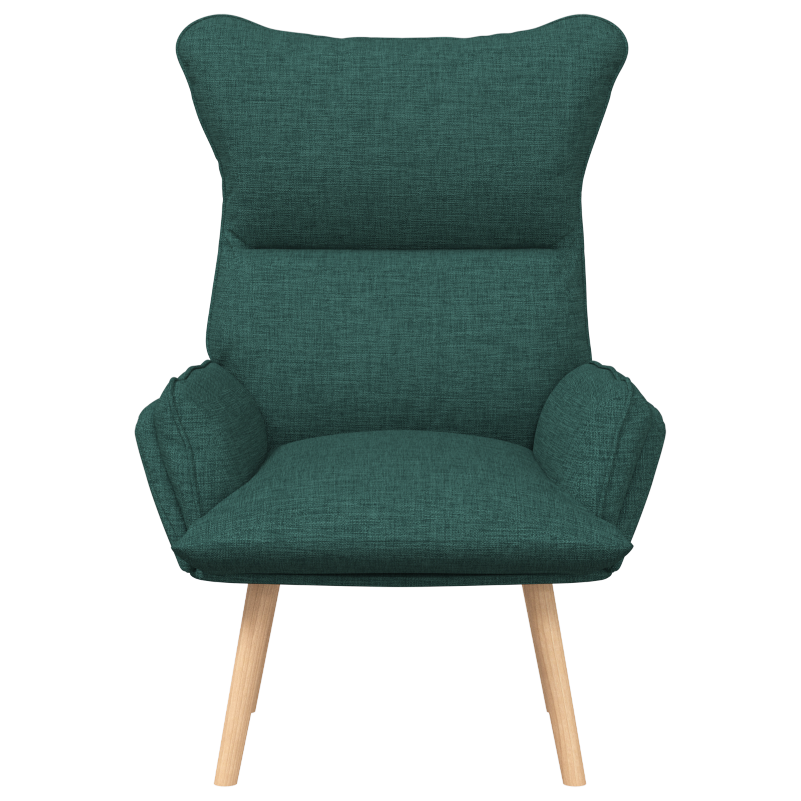 Relaxing Chair Dark Green Fabric - Image 4