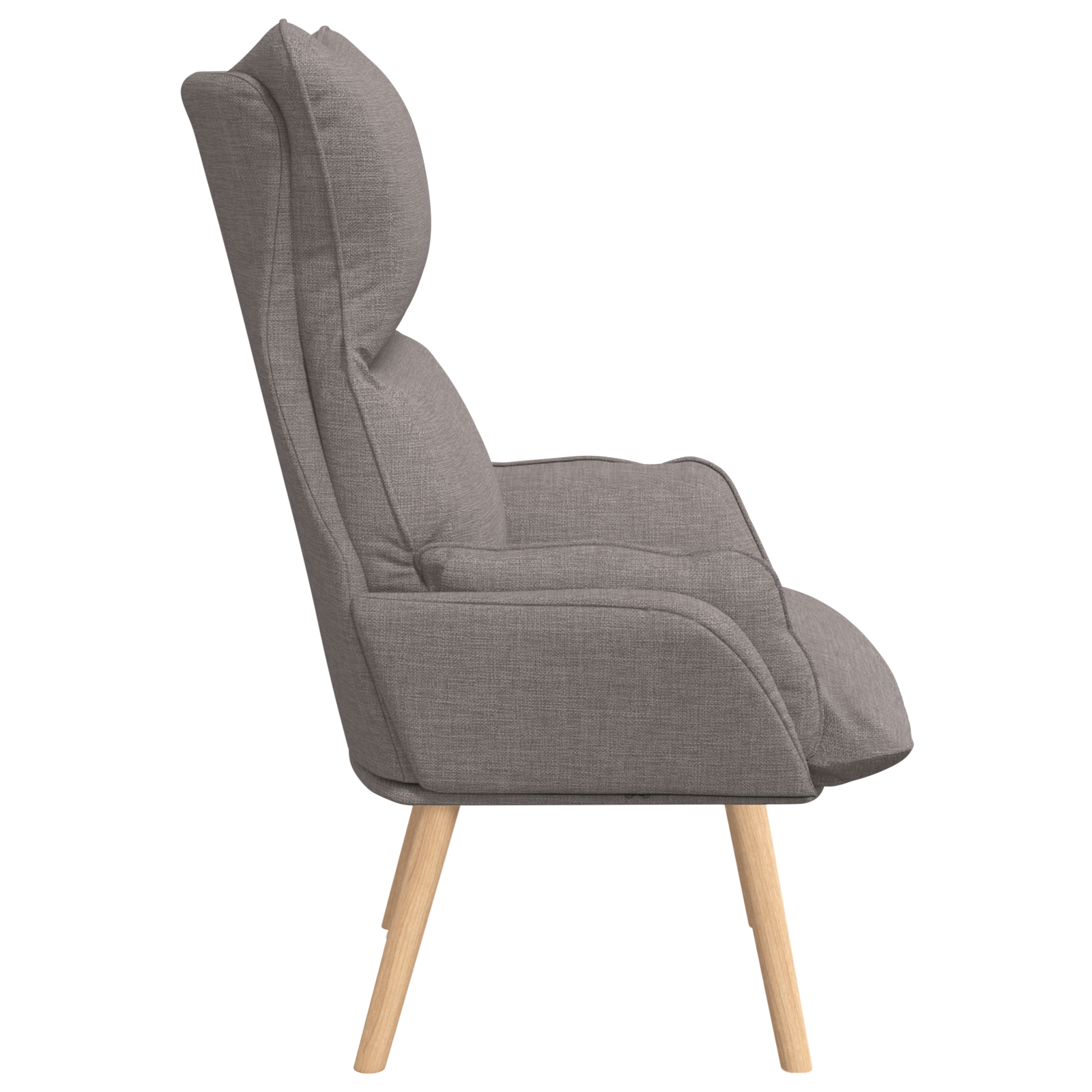 Relaxing Chair Taupe Fabric - Image 5