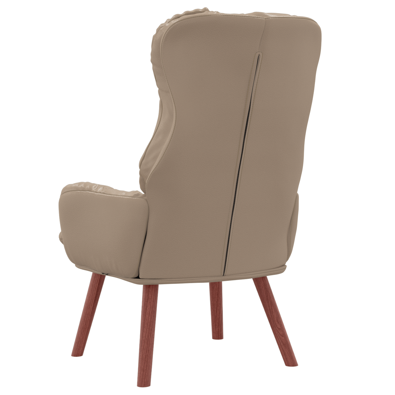 Relaxing Chair Cappuccino Faux Leather - Image 6