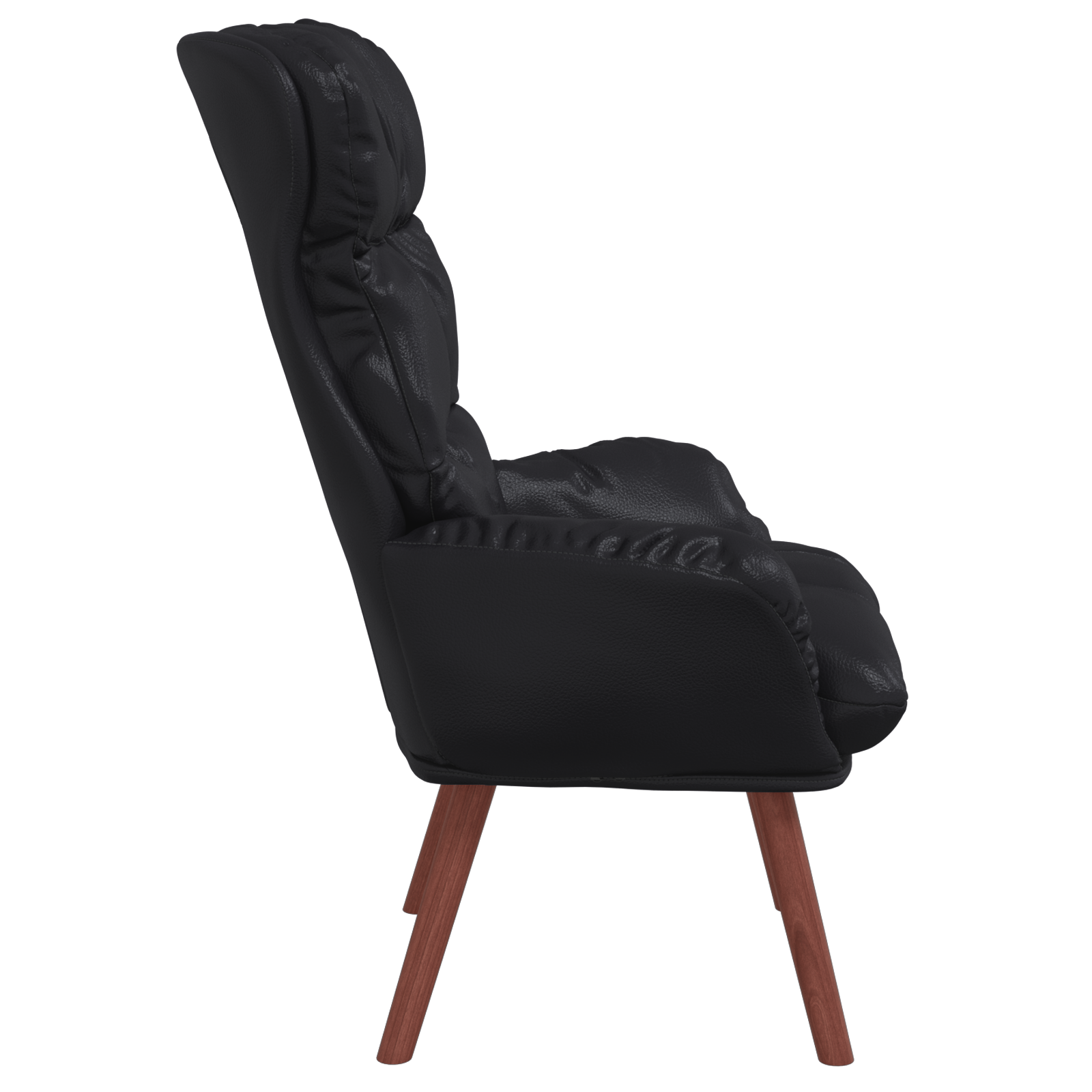 Relaxing Chair Black Faux Leather - Image 5