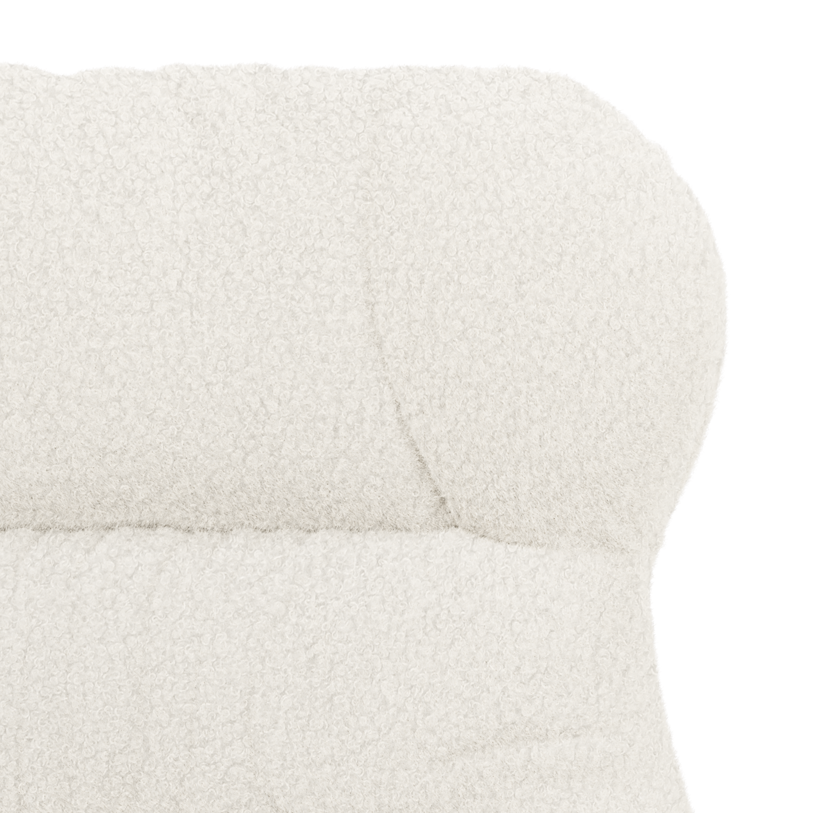 Relaxing Chair Cream Curly Wool-like Fabric - Image 7