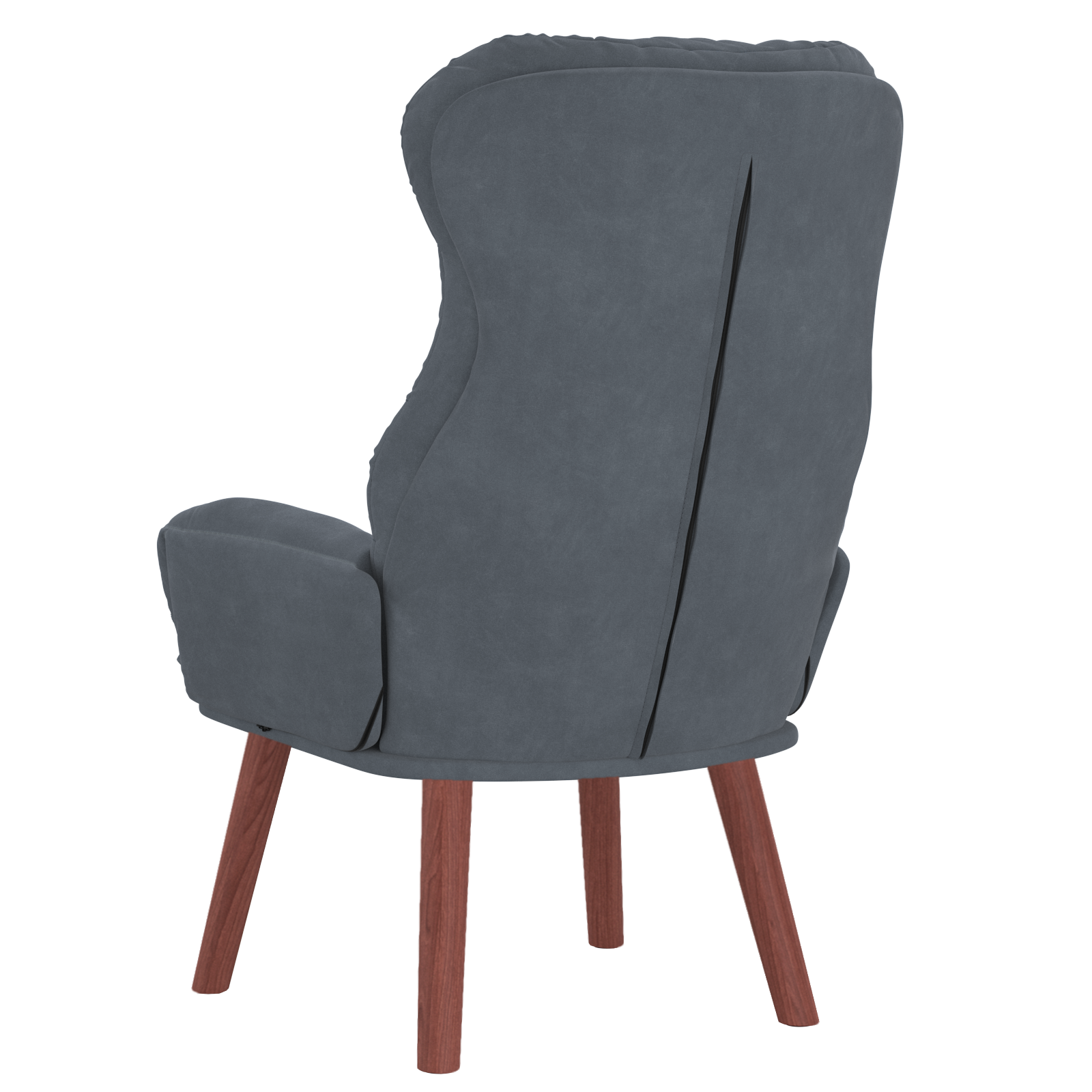 Relaxing Chair Dark Grey Velvet - Image 6