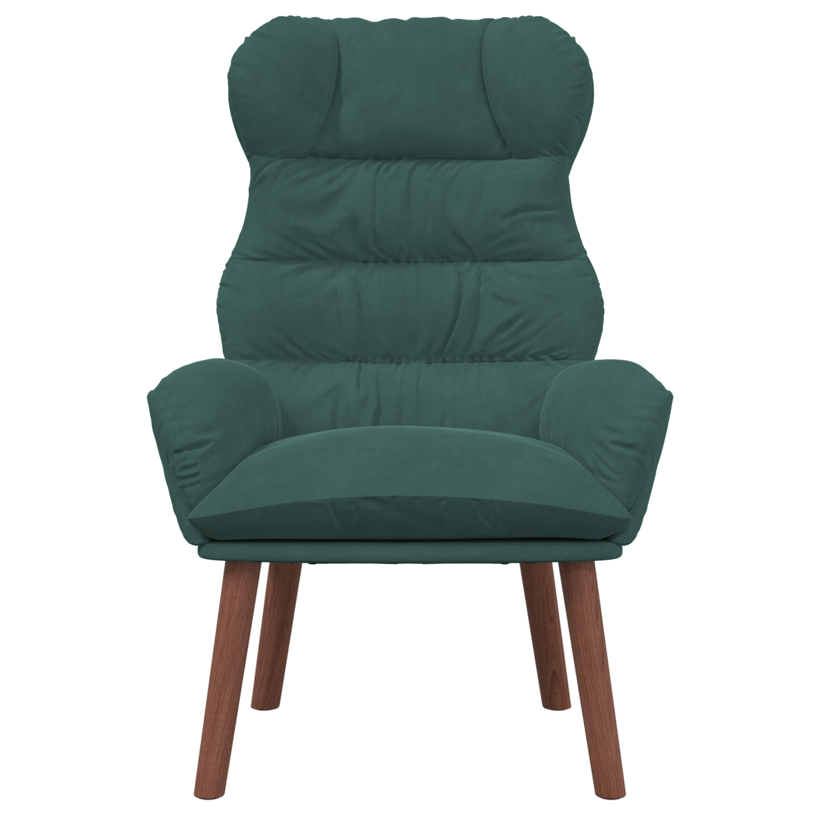 Relaxing Chair Dark Green Velvet - Image 4