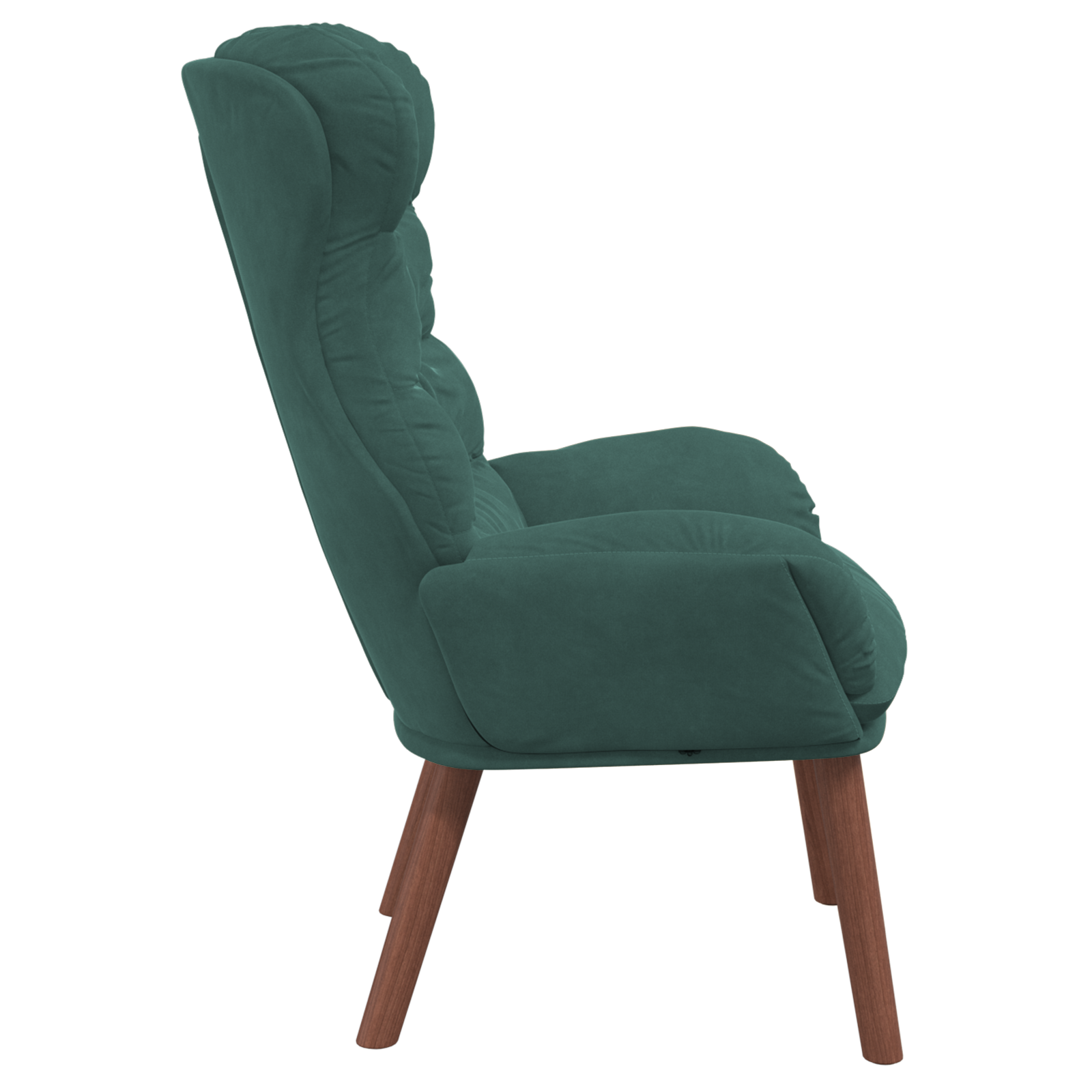 Relaxing Chair Dark Green Velvet - Image 5