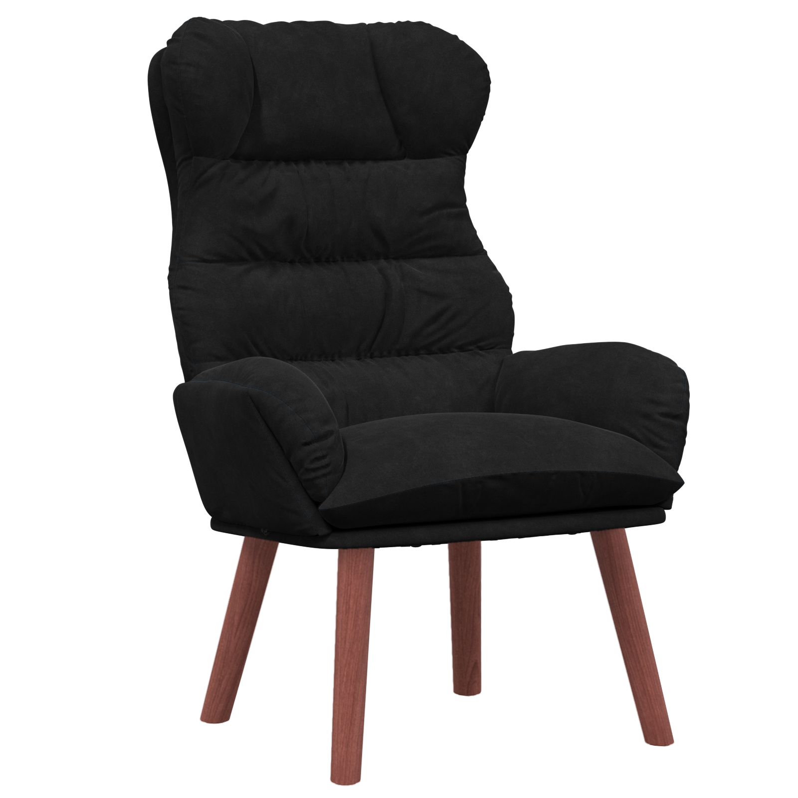 Relaxing Chair Black Velvet - Image 2
