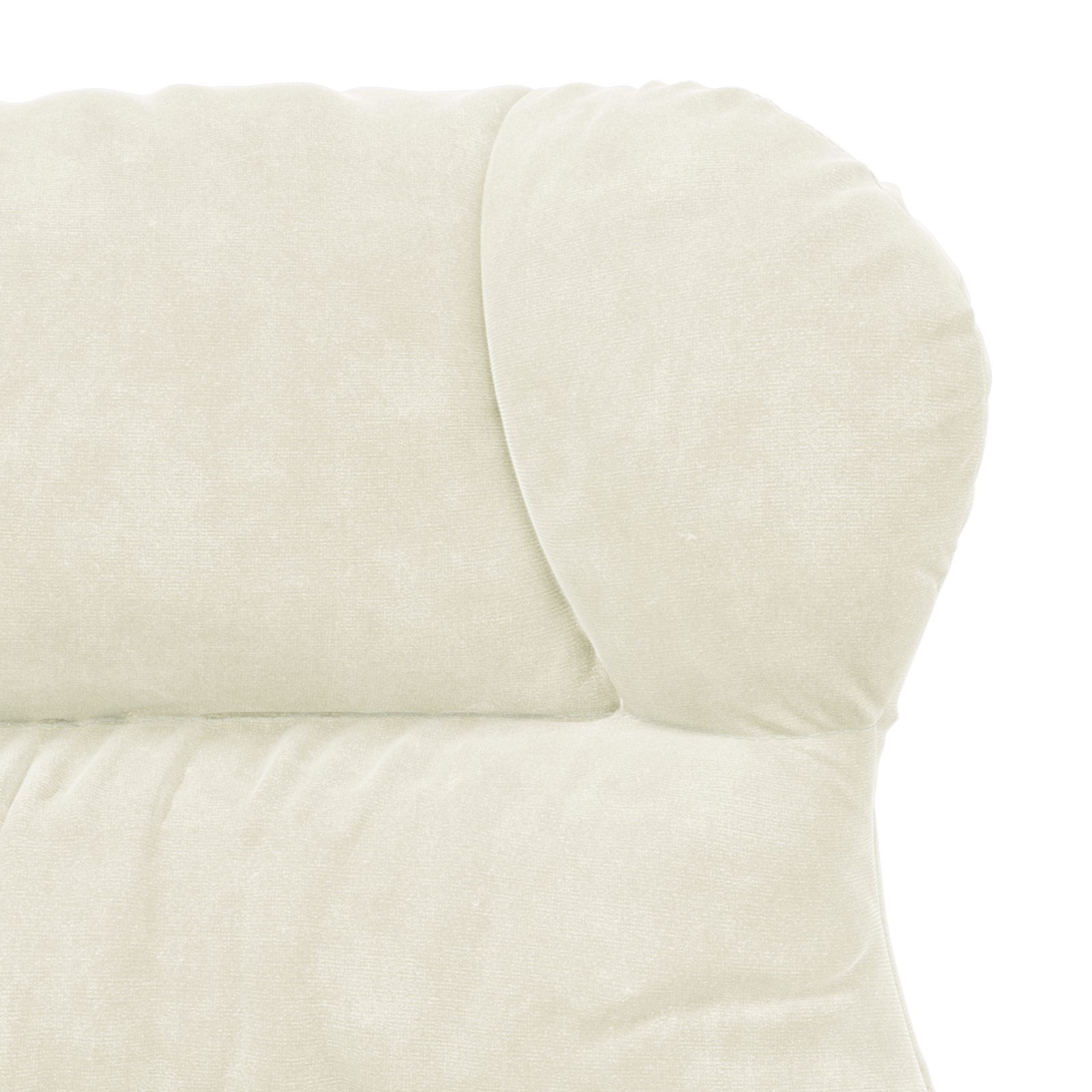Relaxing Chair Cream Velvet - Image 7